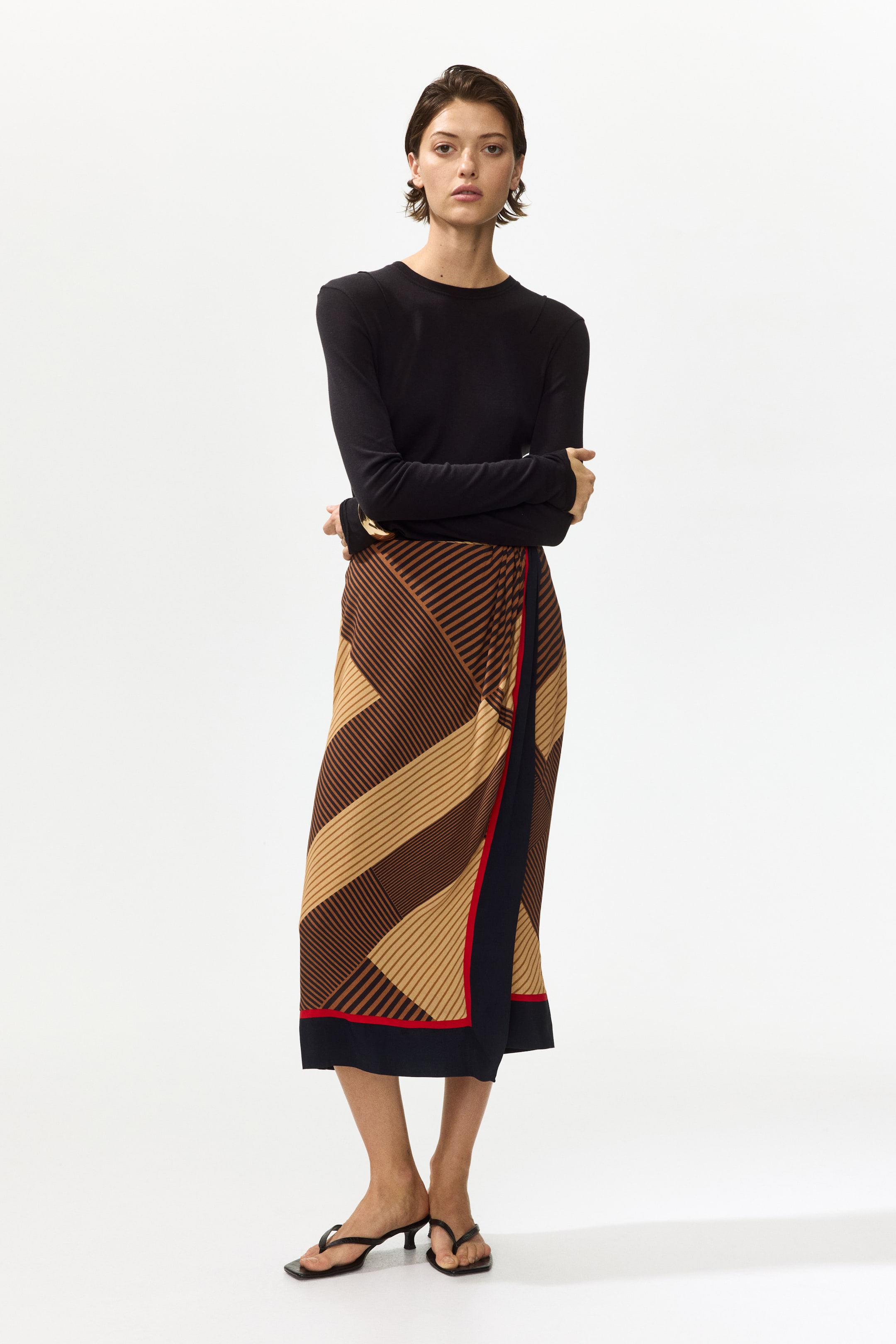 H&M, Viscose Wrap Skirt