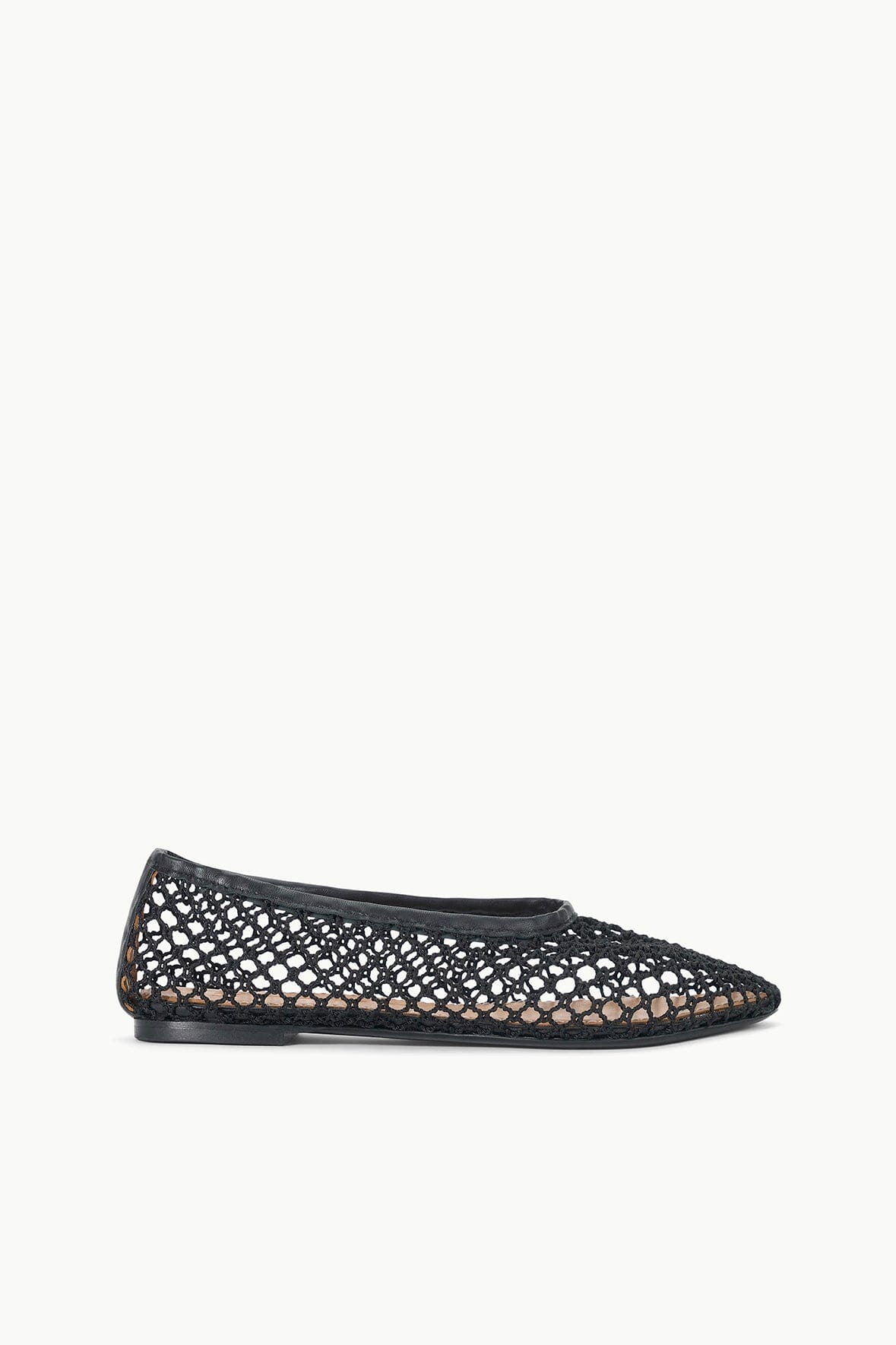 Alba Ballet Flat | Black Netting Black - Size 35