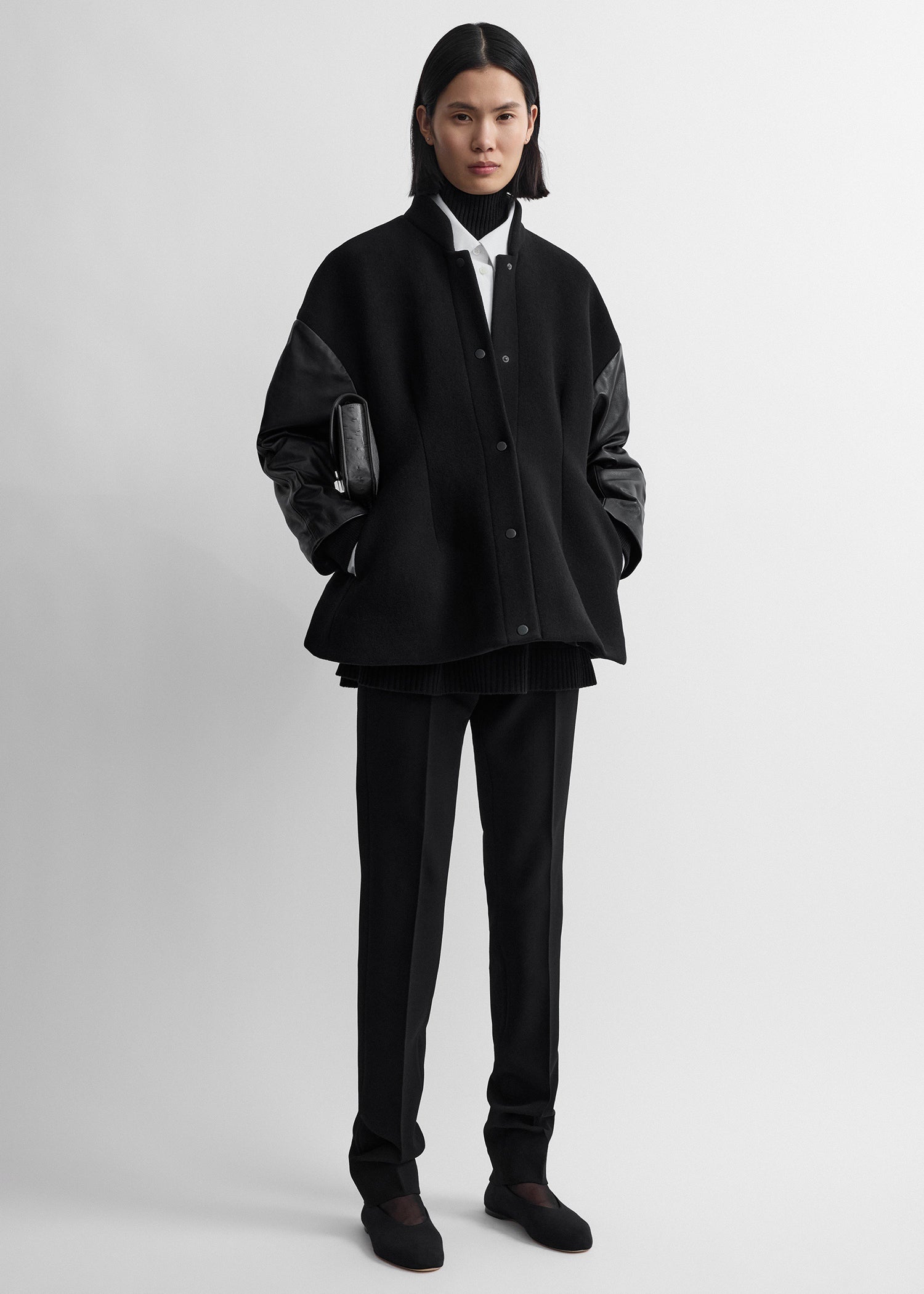 Varsity Wool Jacket Black - 30