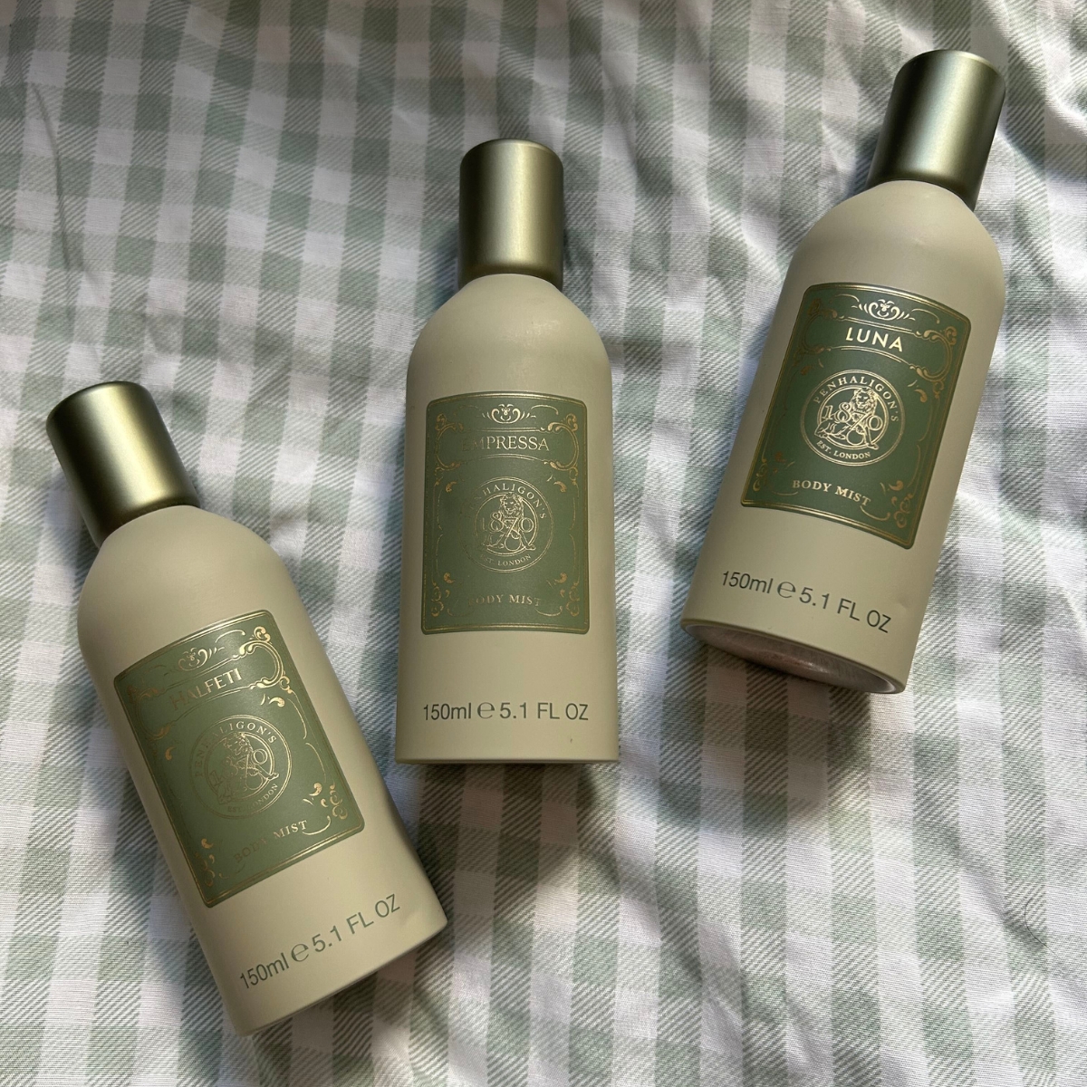 Penhaligons body mists in Luna, Halfeti and Empressa
