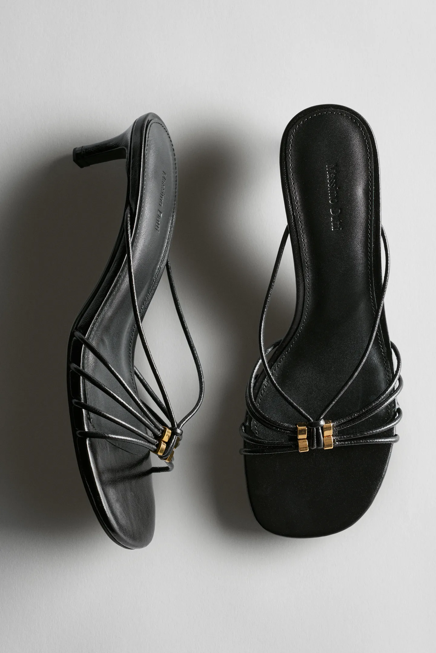 Massimo Dutti, Strappy Heeled Sandals With Embellished Detail