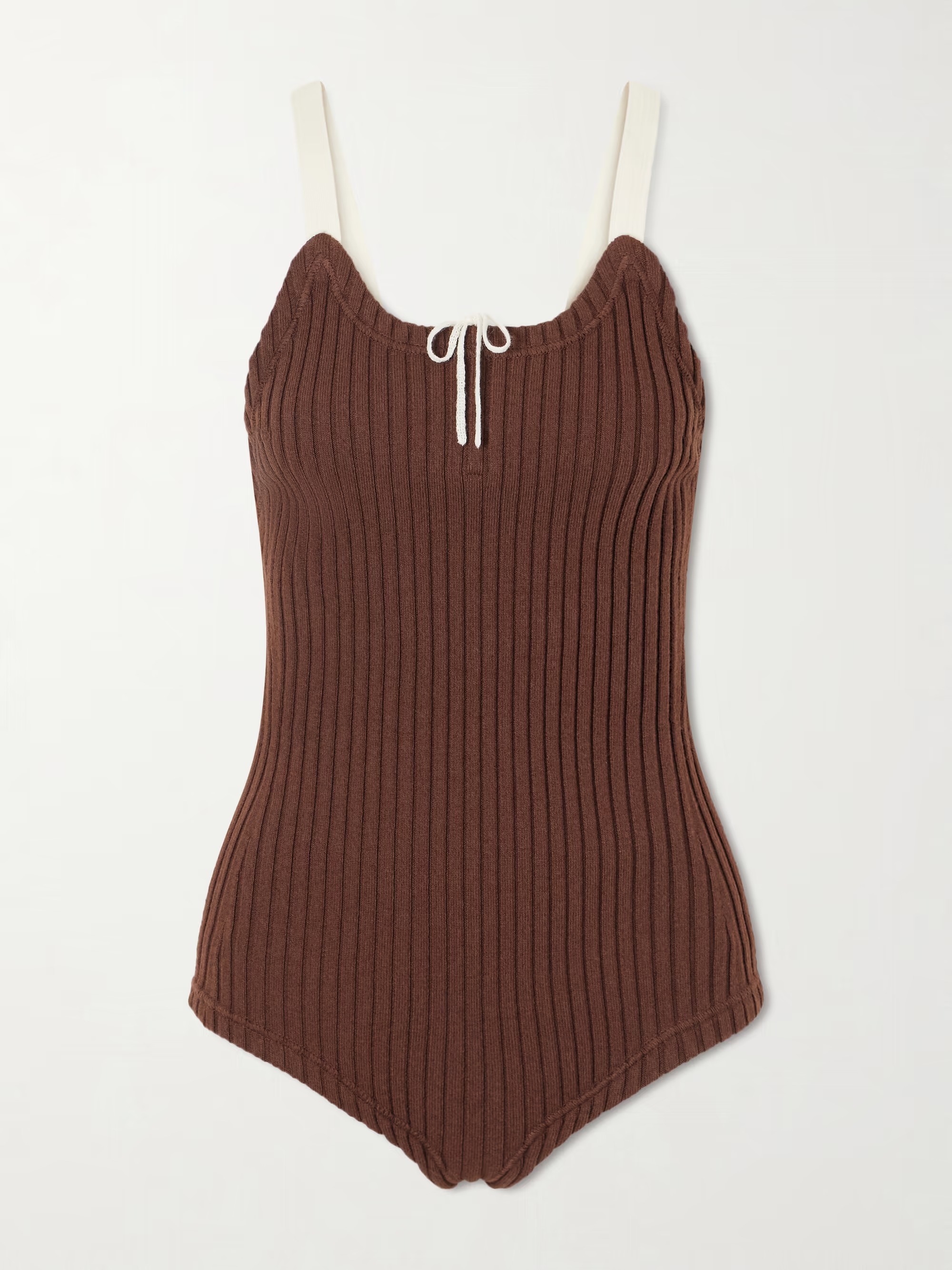 Tory Burch, Color-Block Ribbed Bodysuit