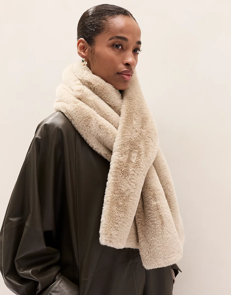 The White Company, Recycled Faux Fur Scarf