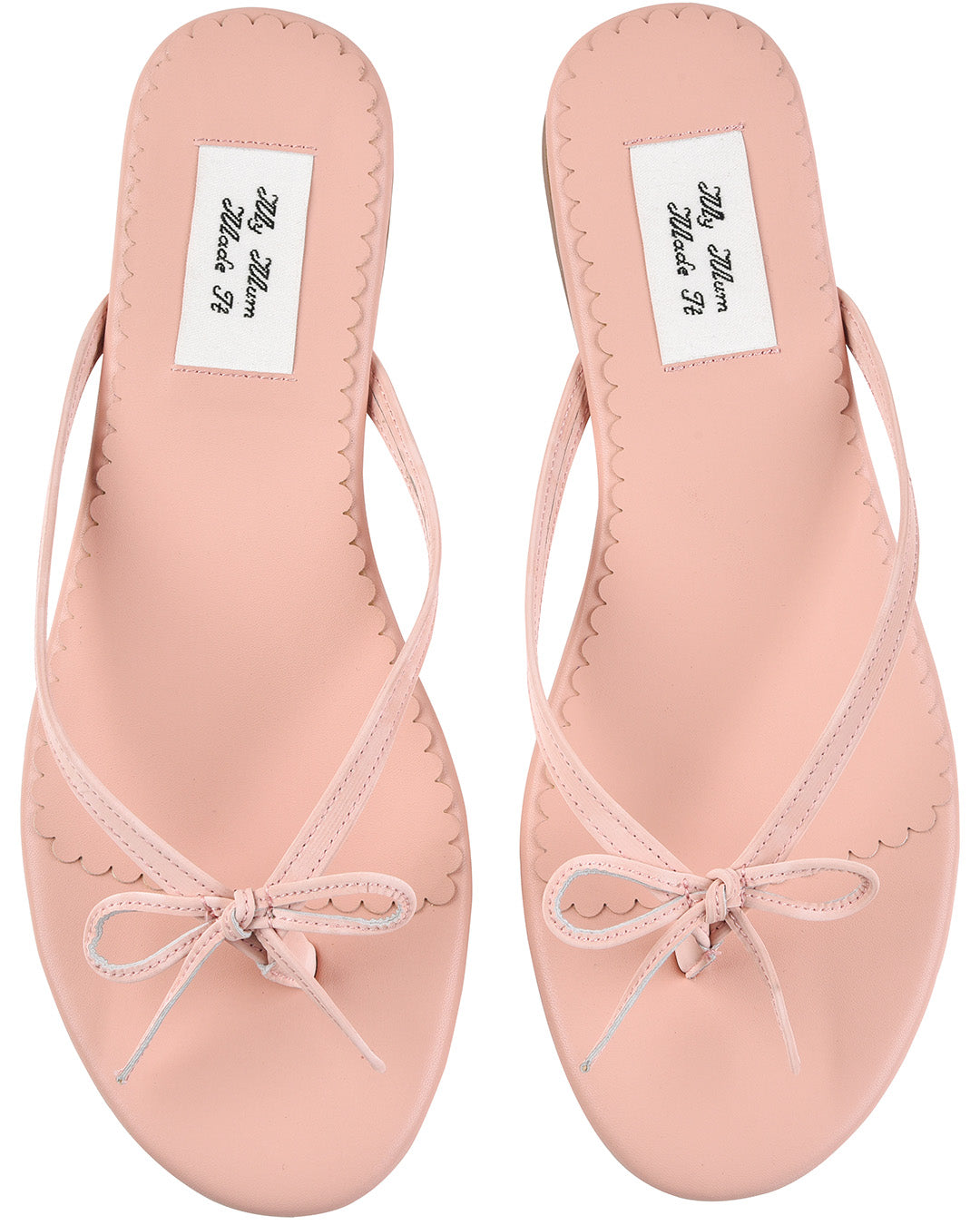 Ribbon Stitch Flip Flops - Rose Veil - Us 5