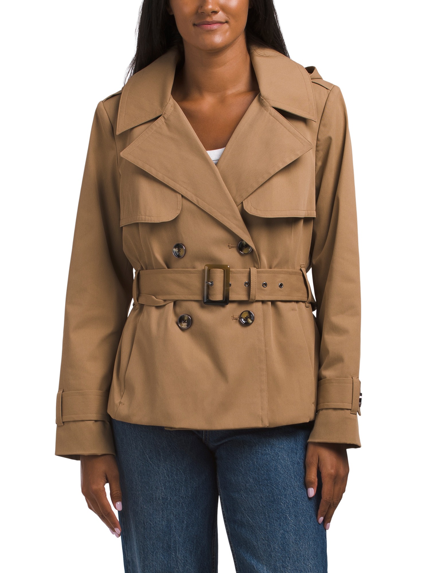London Fog, Missy Double Breasted Belted Trench