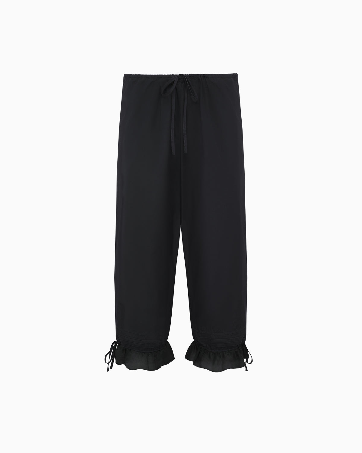 The Pantaloon: Black Cotton Voile