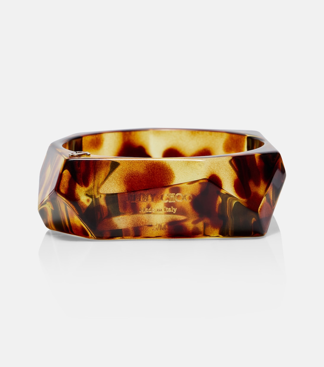 Faceted Bangle in Brown - Jimmy Choo