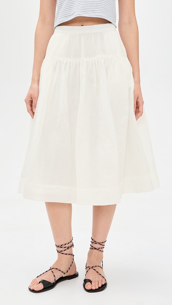 Josephine Skirt in Ramie - Off White