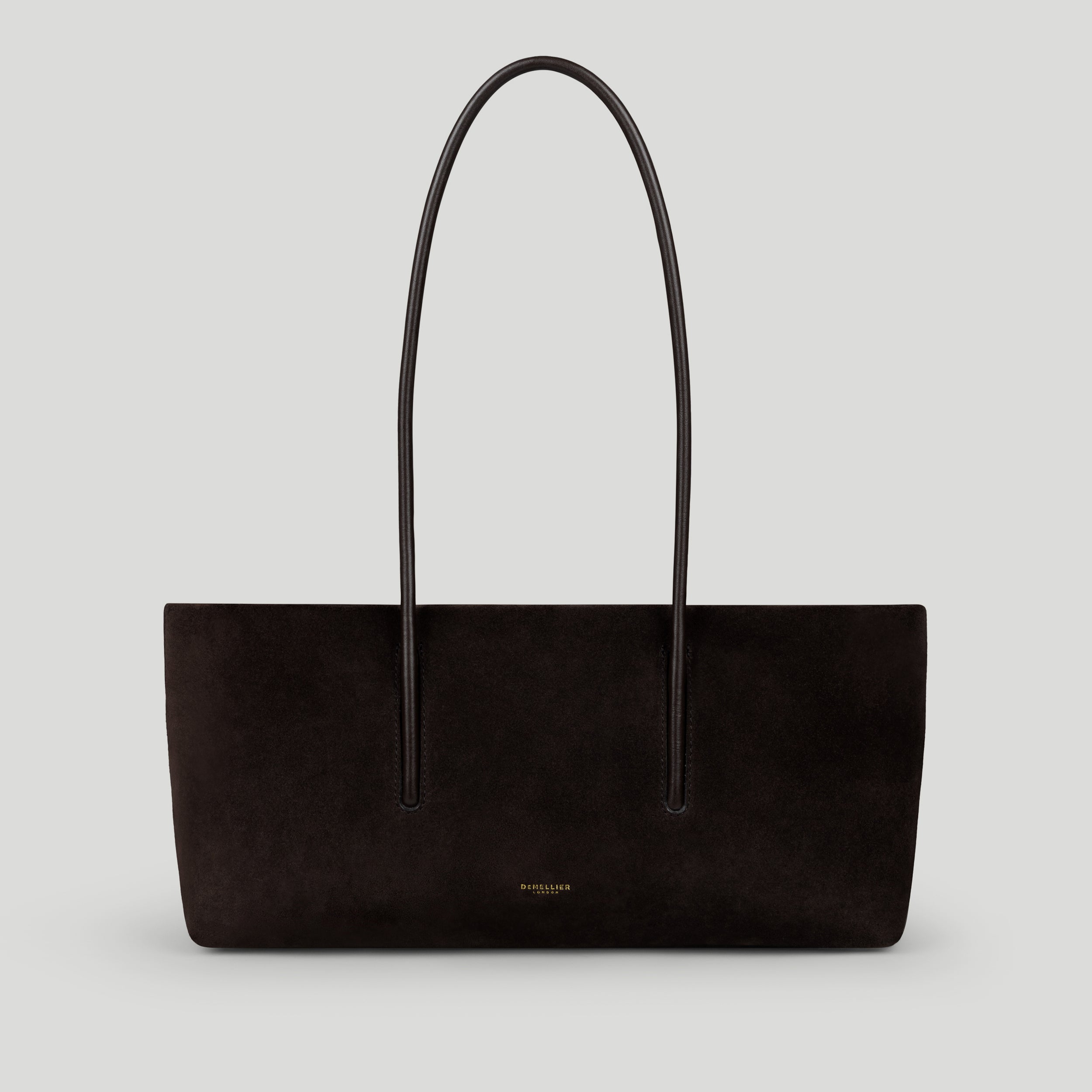 The Stockholm Shoulder | Dark Chocolate Suede | Demellier