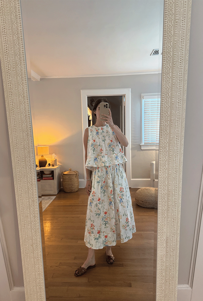 Tessa Faye O&rsquo;Connell wearing Hunter Bell.