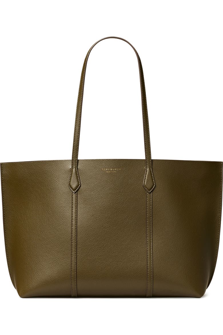 Perry Triple Compartment Leather Tote