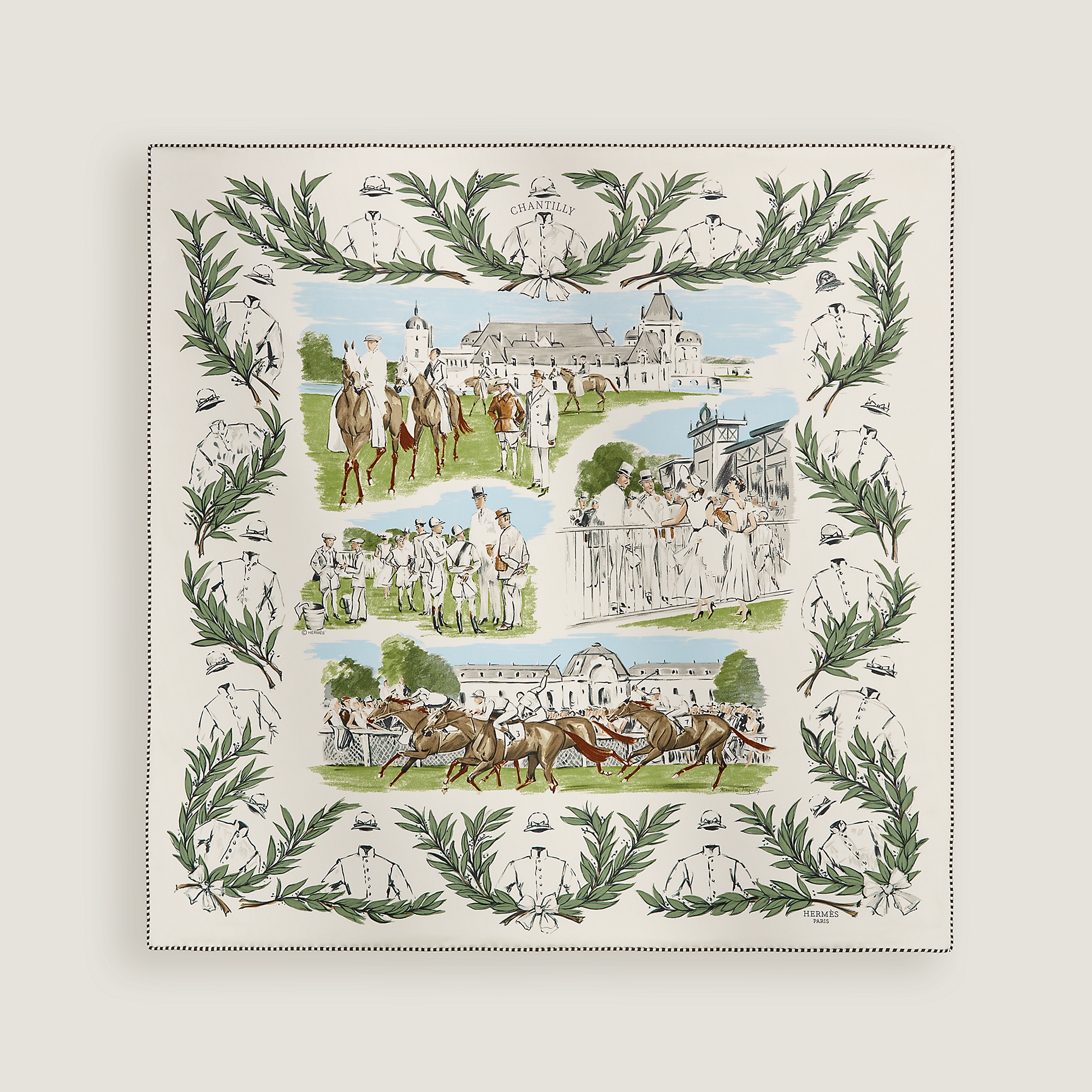 hermes, Champ de Courses a Chantilly Scarf