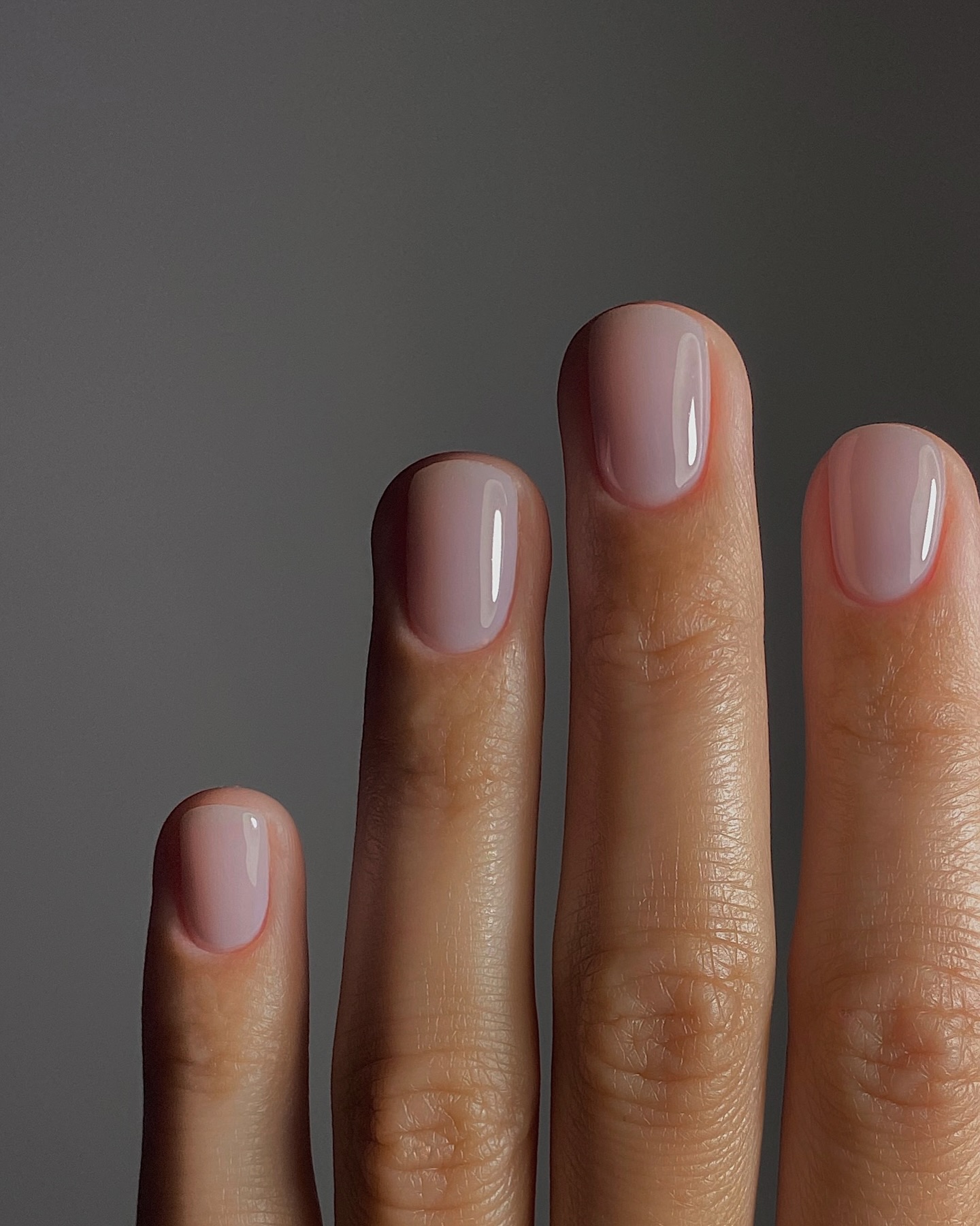 Photo of smokey lavender nails
