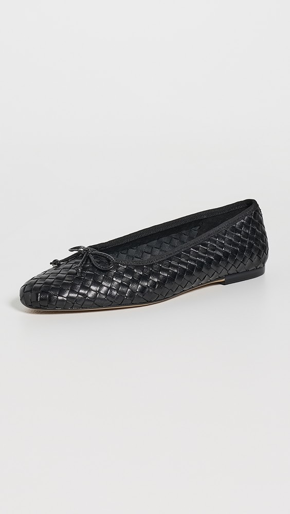 Ruthie Woven Flats - Black