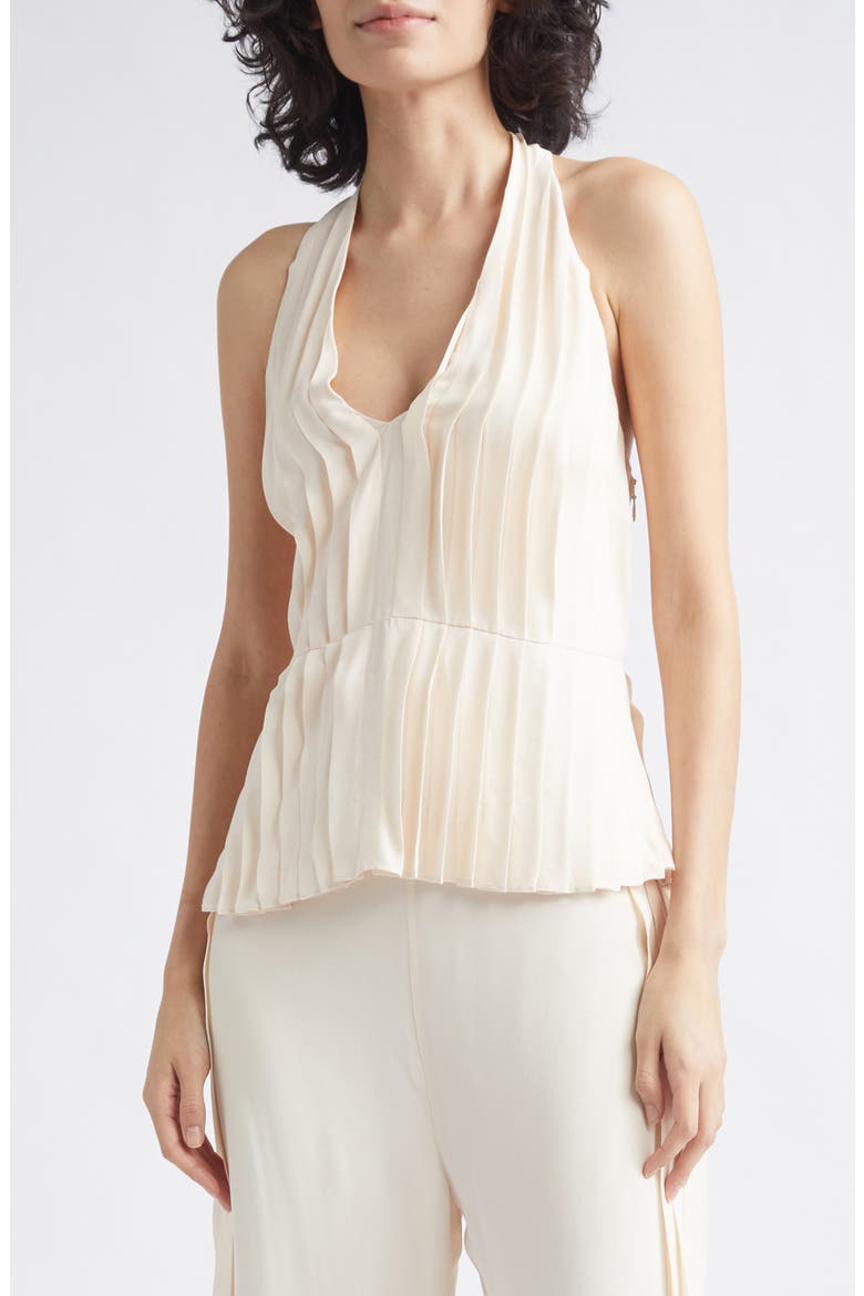 Jane Pleated Halter Top