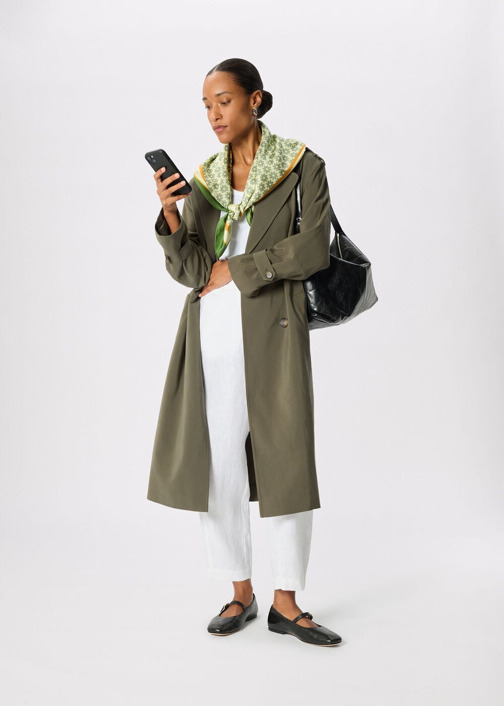 Khaki Riley Trench Coat