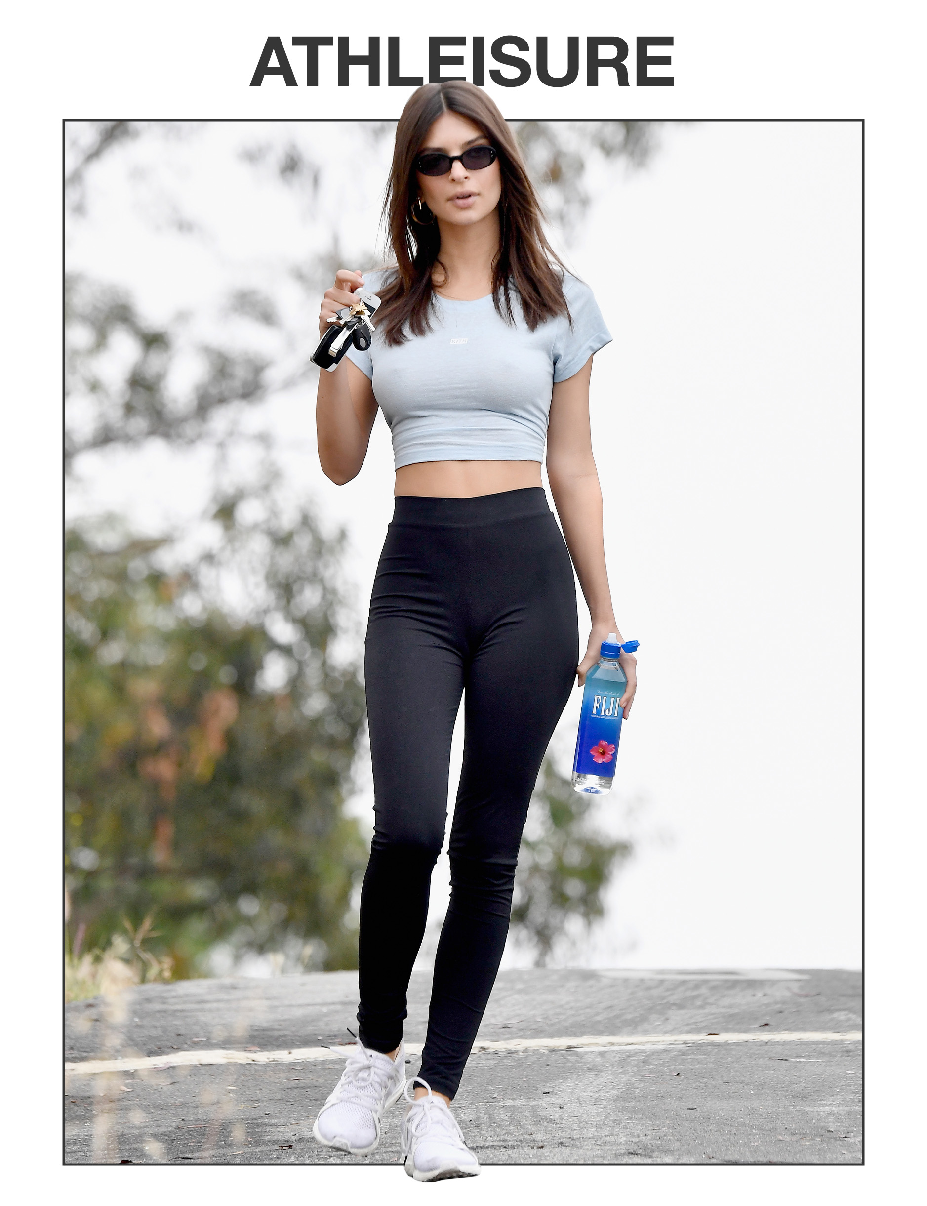 Emrata wearing athleisure.