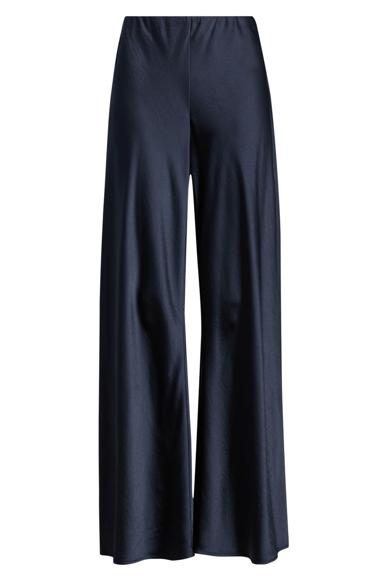 Satin Wide Leg Pull on Pants