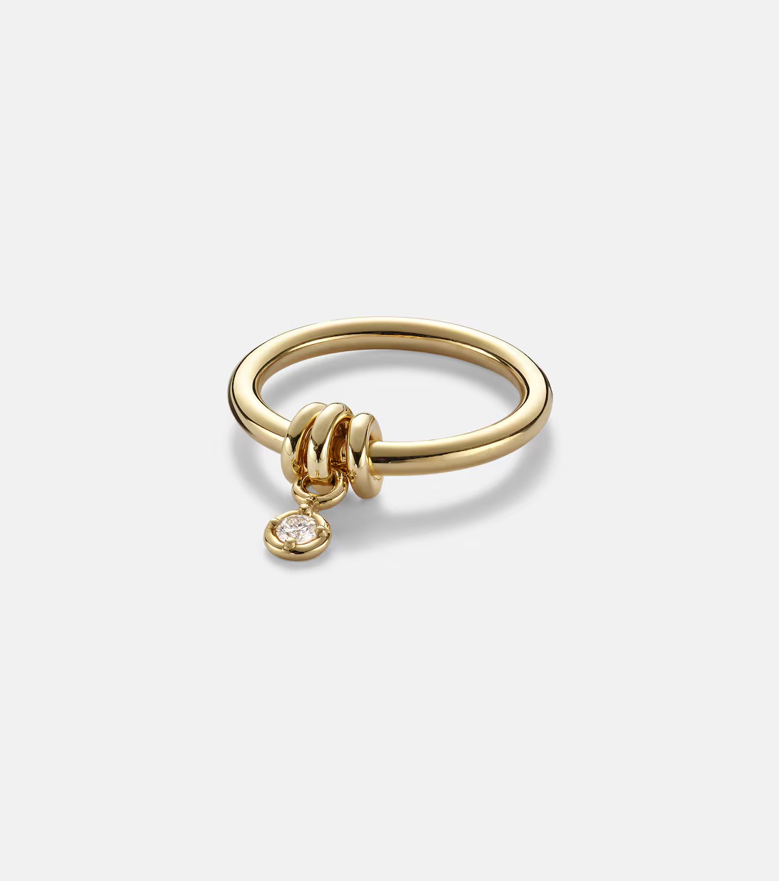 Spinelli Kilcollin, Pia 925 Sterling Silver and 18kt Gold Ring with Diamond