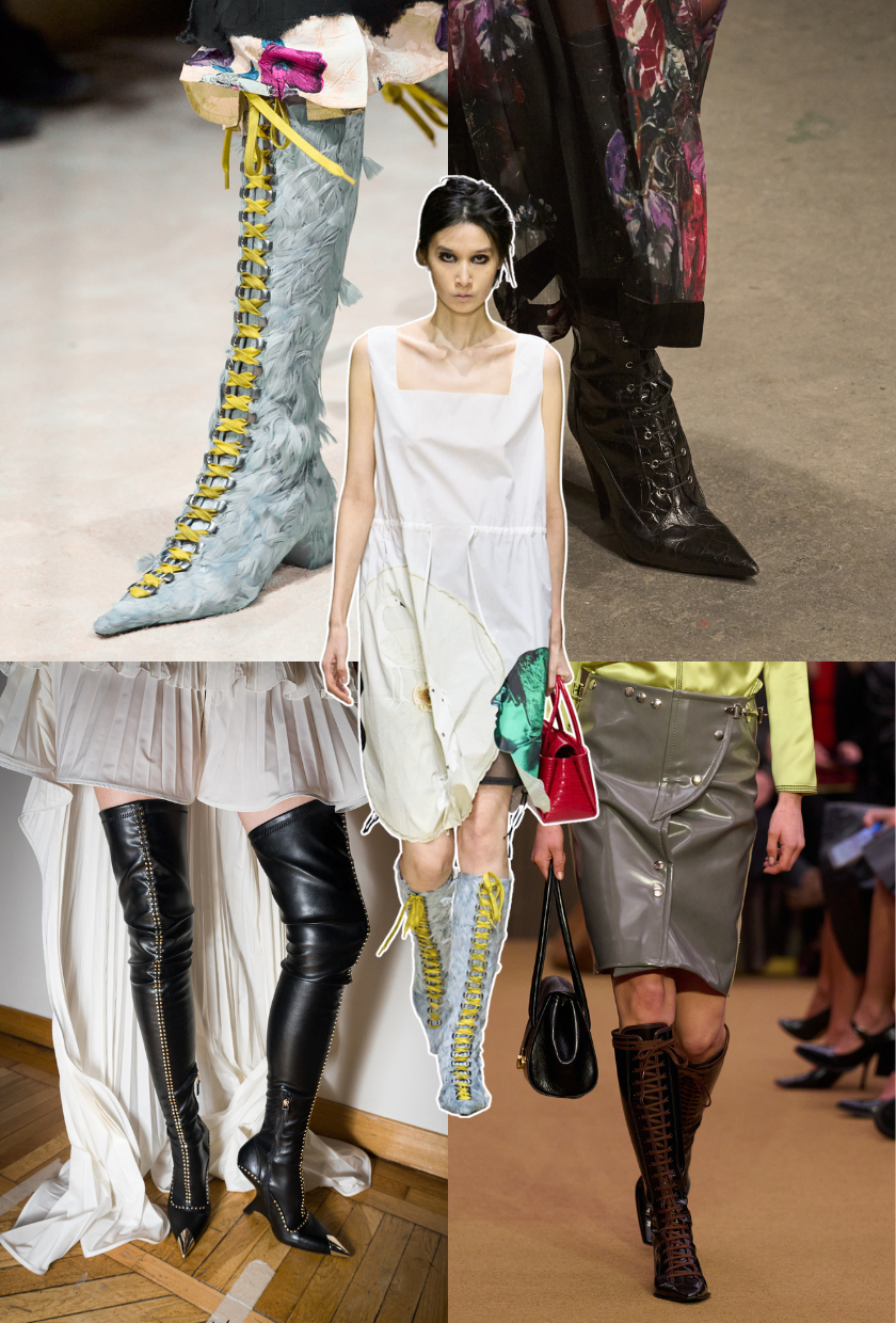 Image of the autumn boot trends 2026. Image shoes witch boots from Prada and more