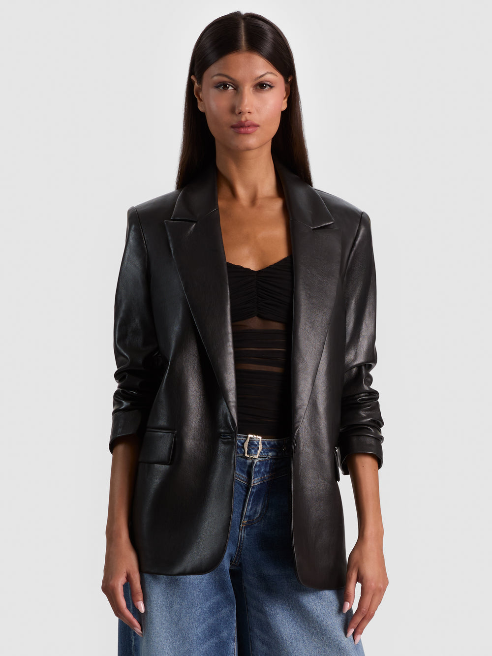 Denny Vegan Blazer - Black