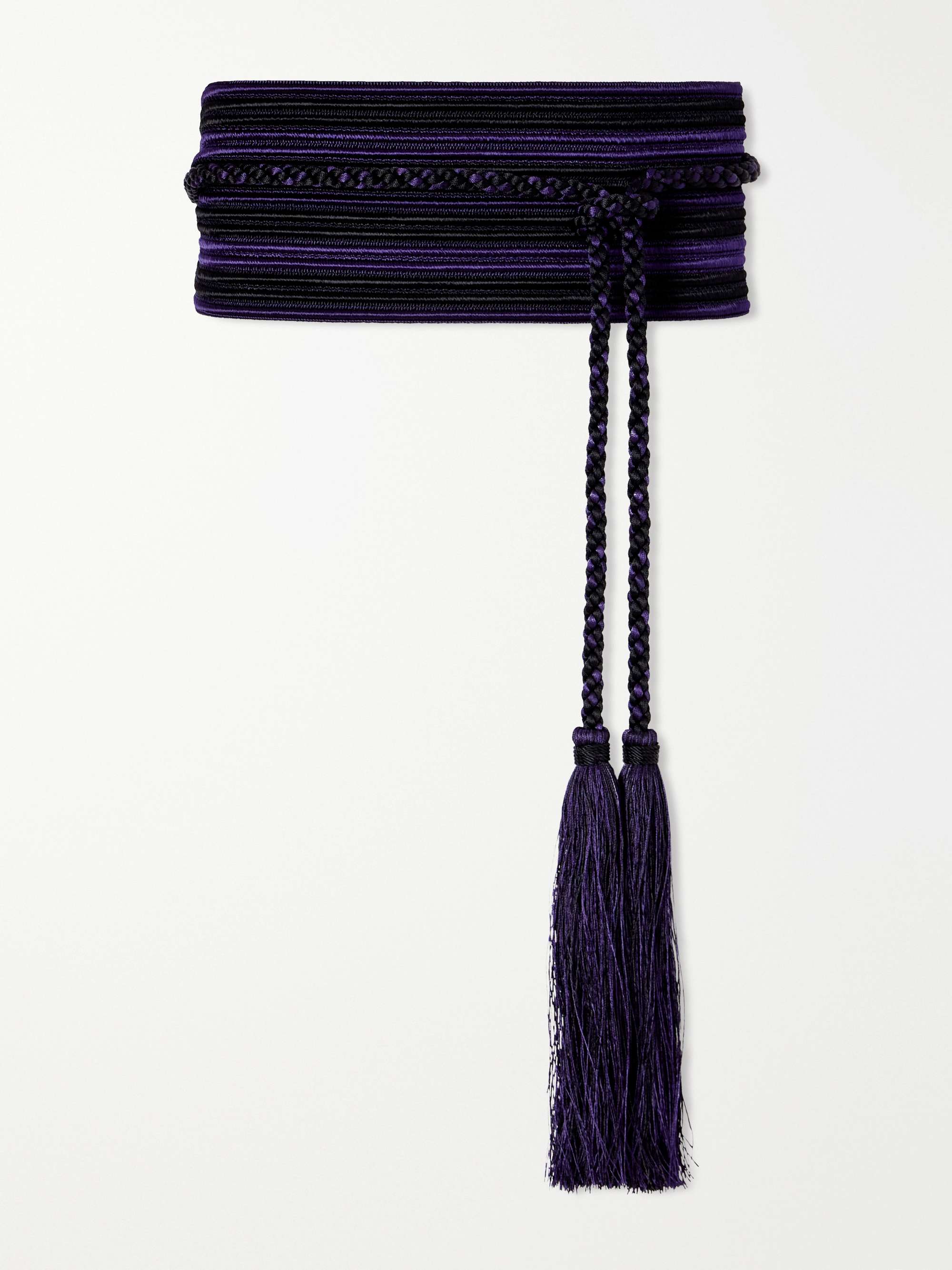 Vesper Tasseled Striped Cord Belt