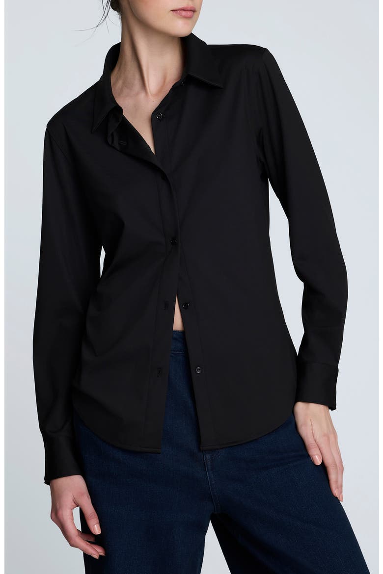 Knit Button-Up Shirt