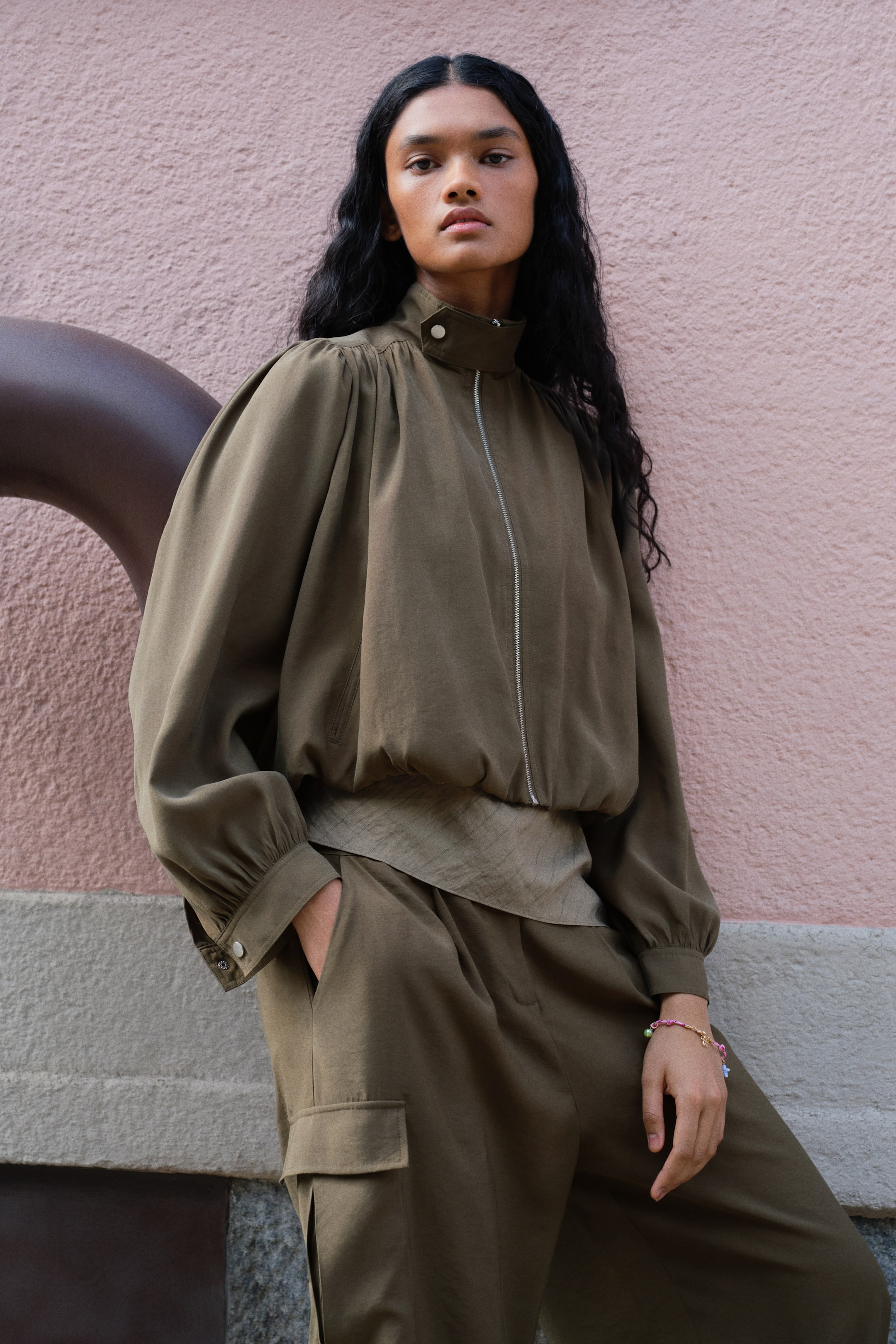 Bubble-Hem Jacket