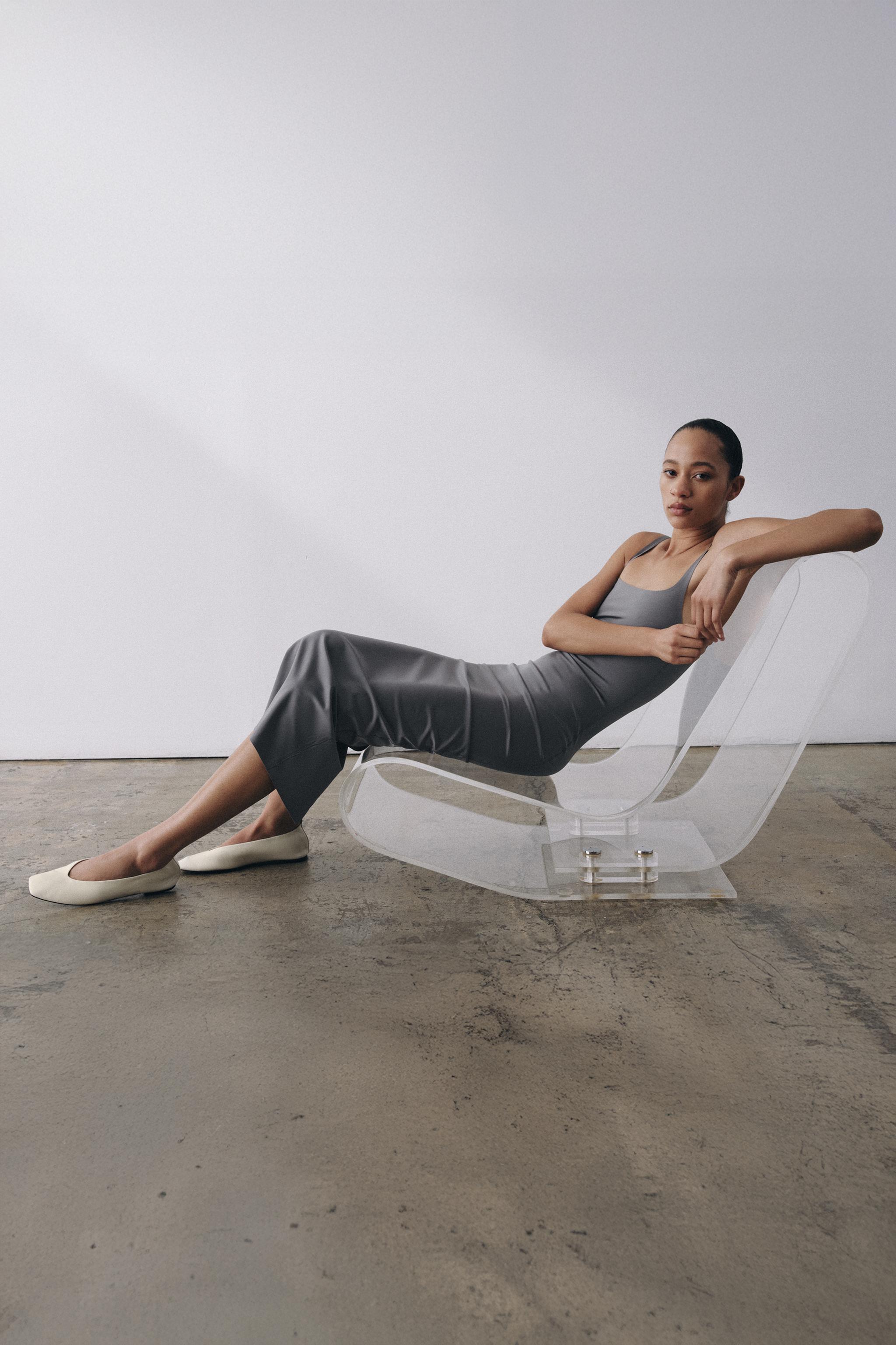 Limited Edition Leather Ballet Flats - White - 6