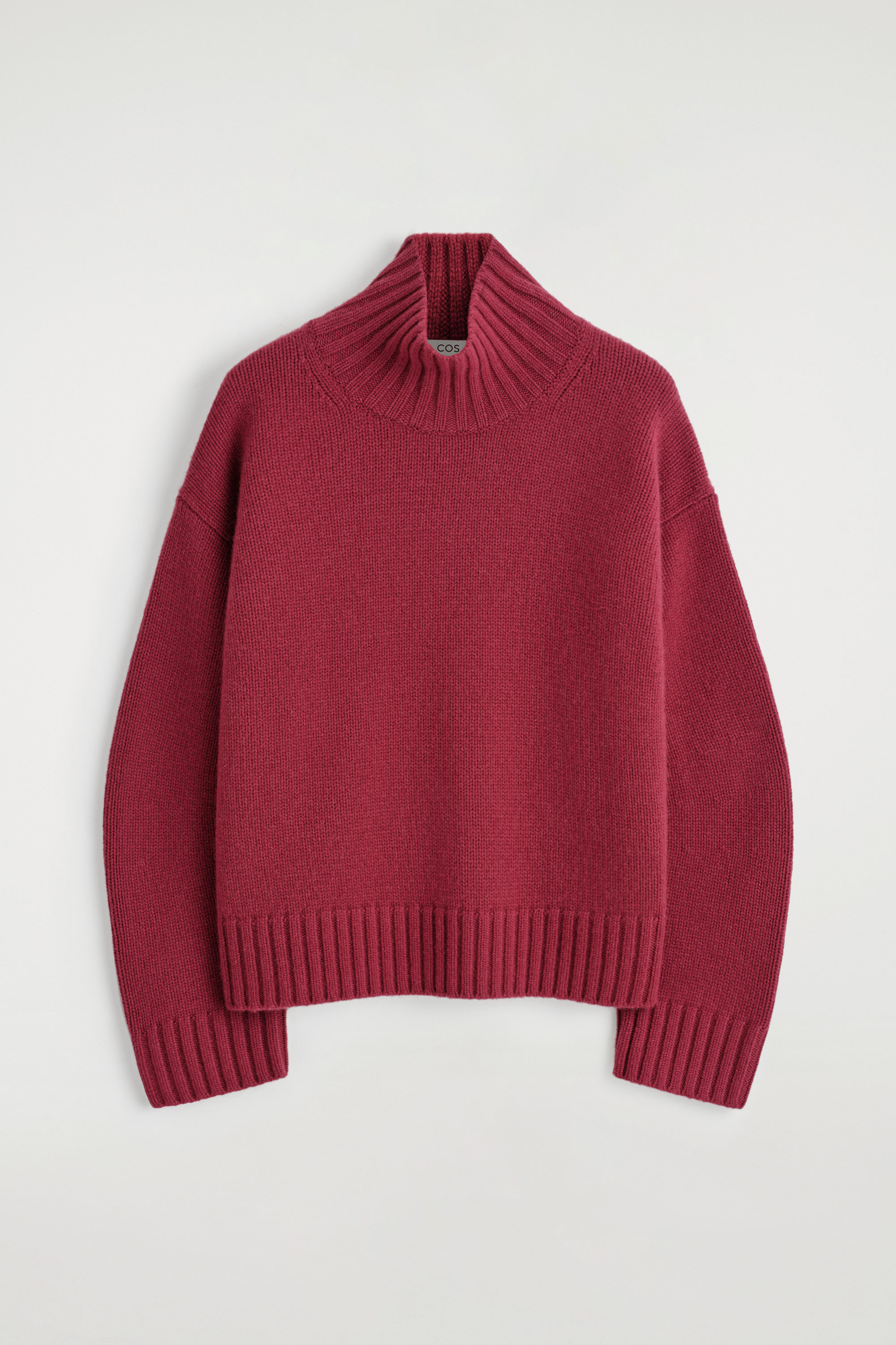 Chunky Cashmere Mock-Neck Sweater
