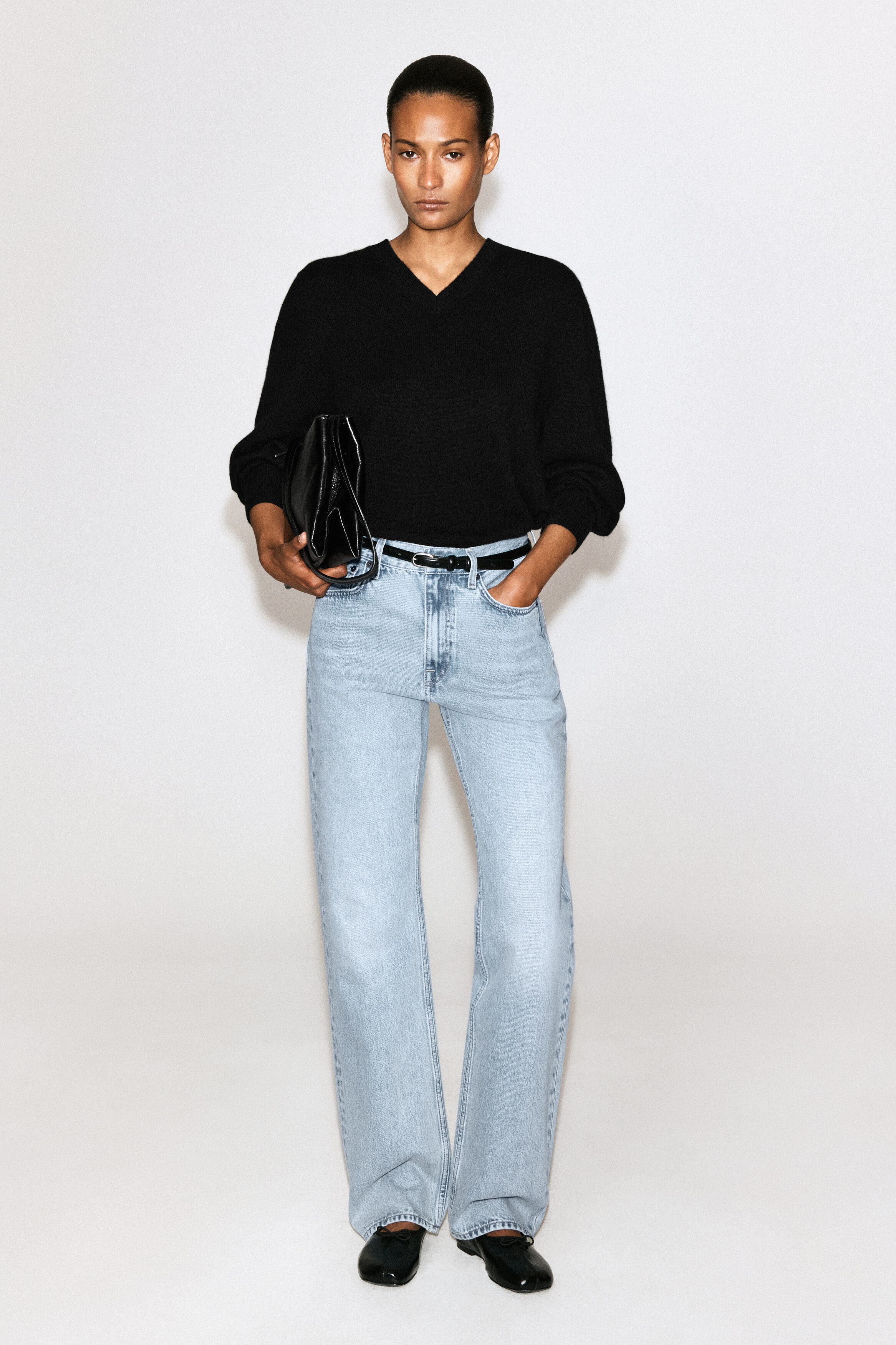 Chord Straight-Leg Jeans
