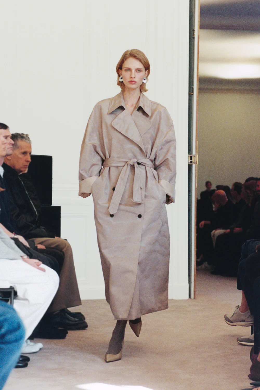 The Row fall/winter 2026 model on the runway.