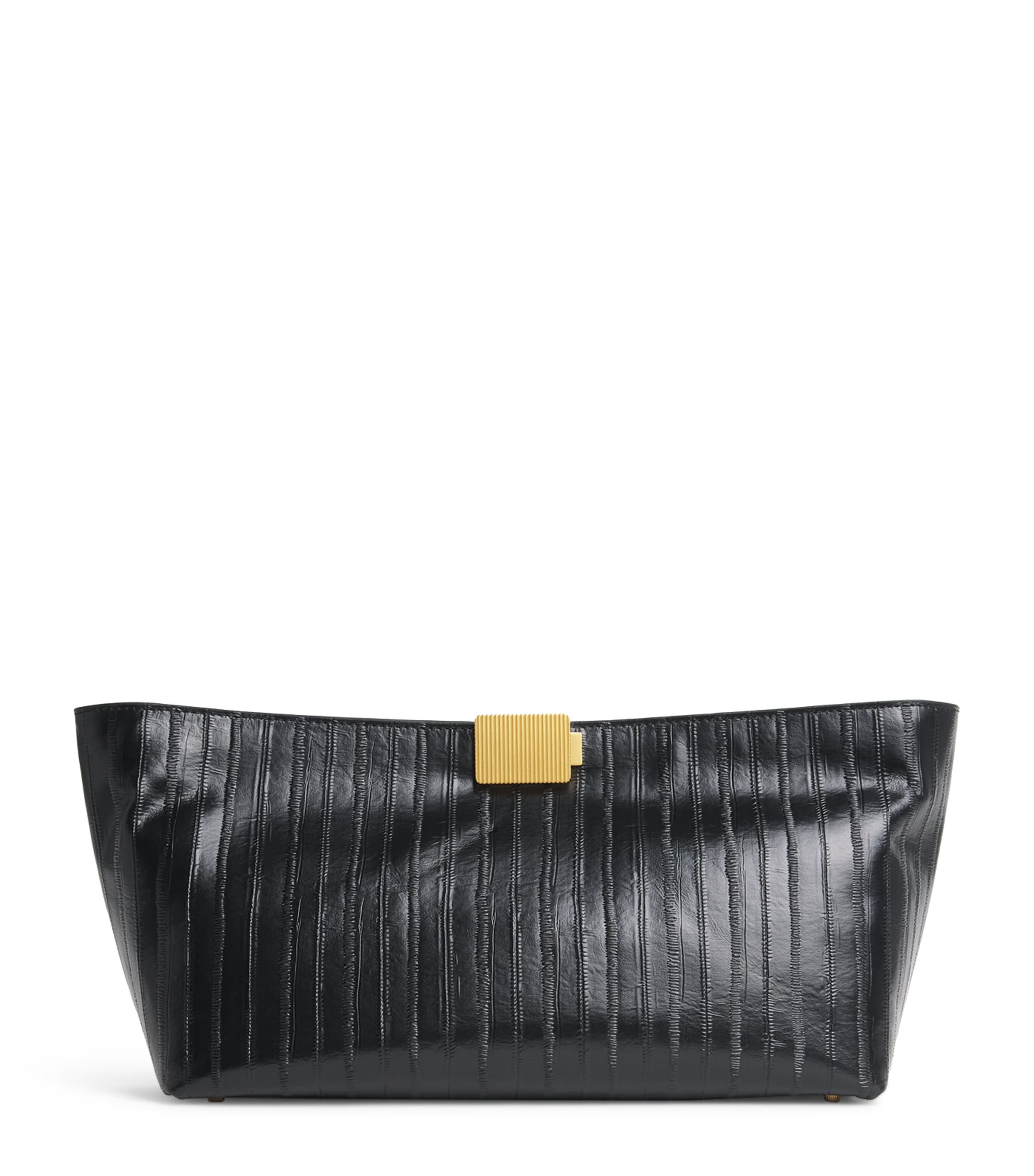 Camilla and Marc Embossed Leather Poppy Clutch Bag