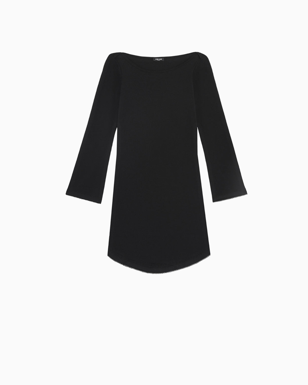 The Rina Dress: Black Cotton Jersey