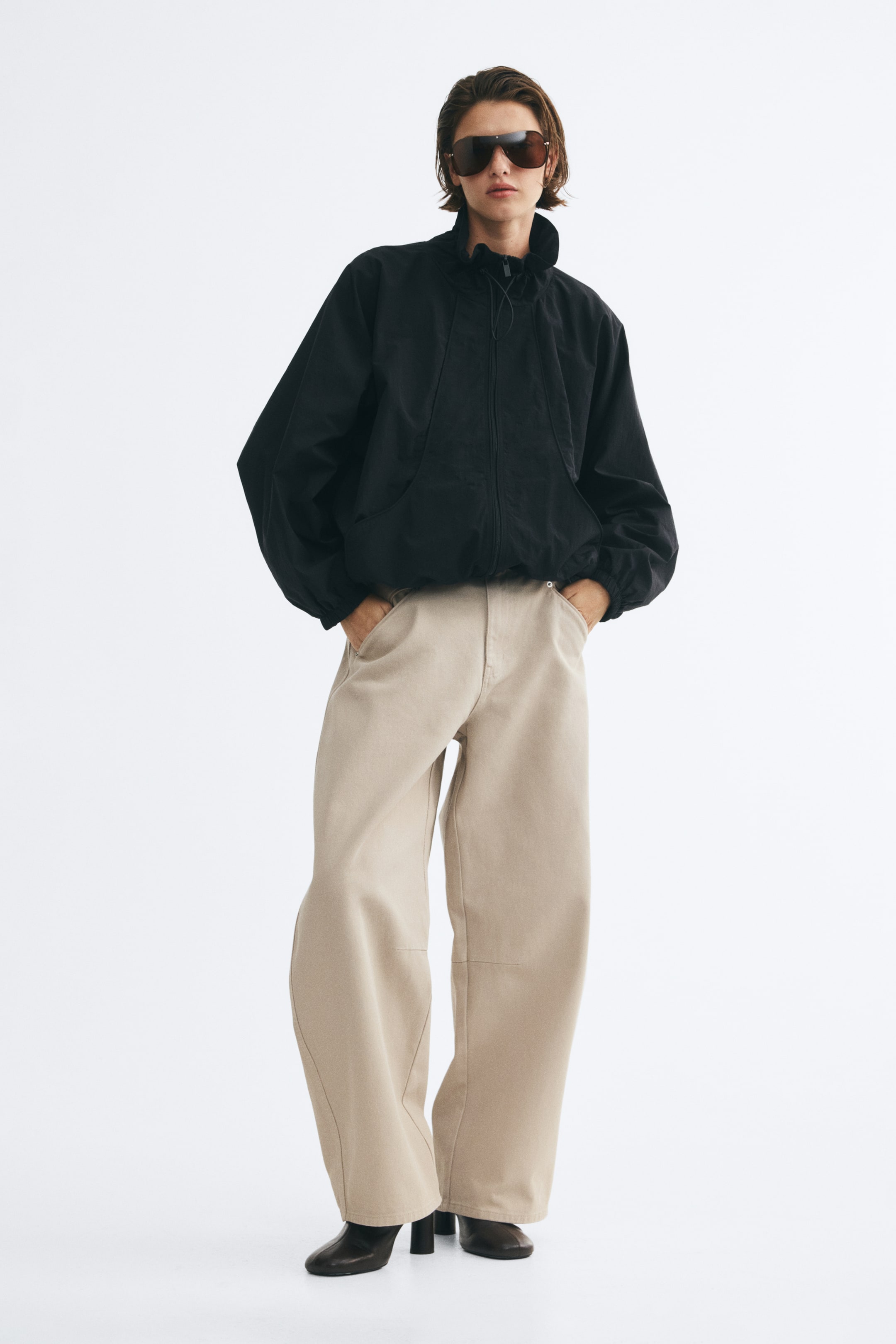Oversized Nylon Jacket