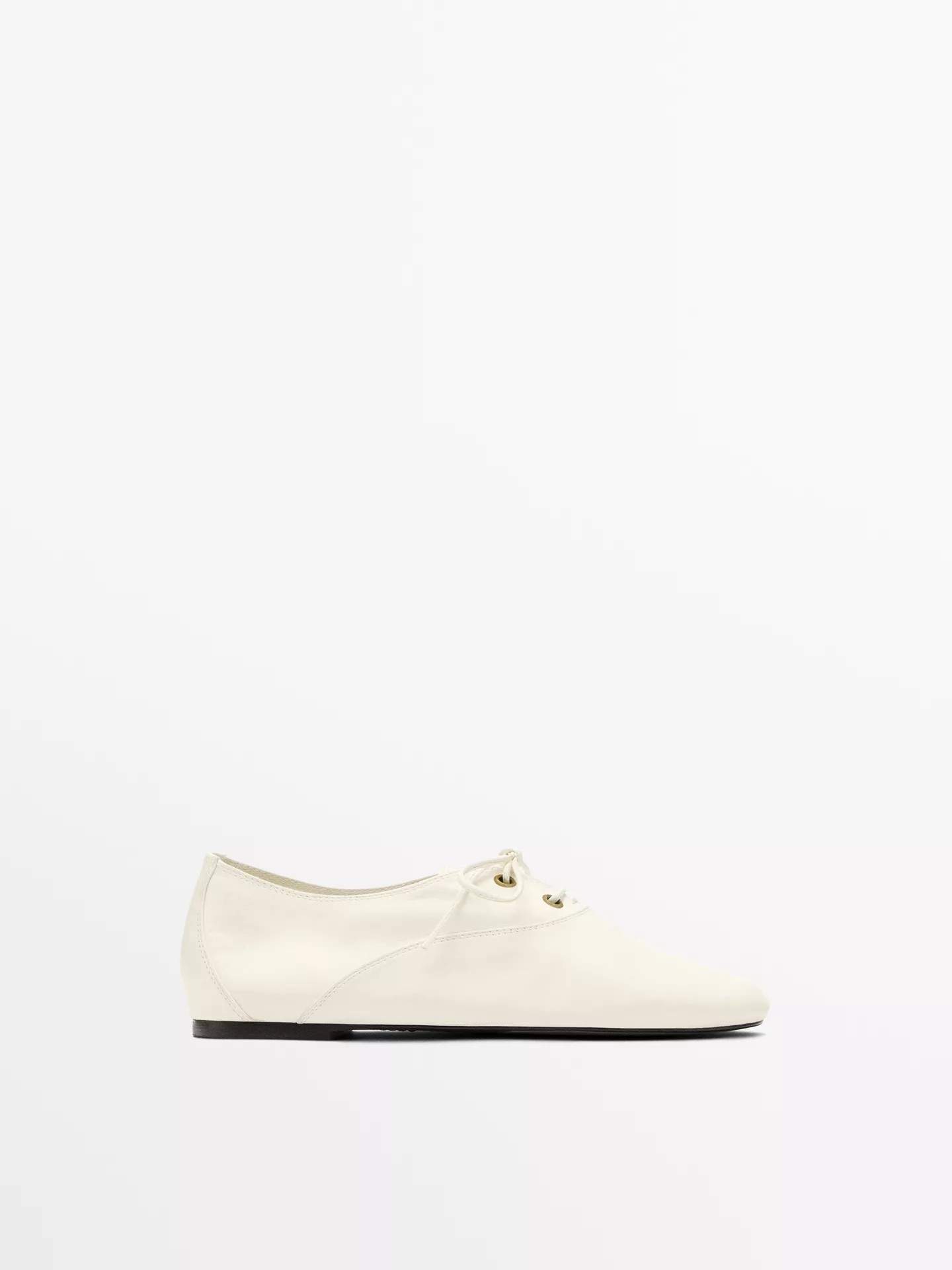Massimo Dutti, Soft Leather Lace-Up Shoes
