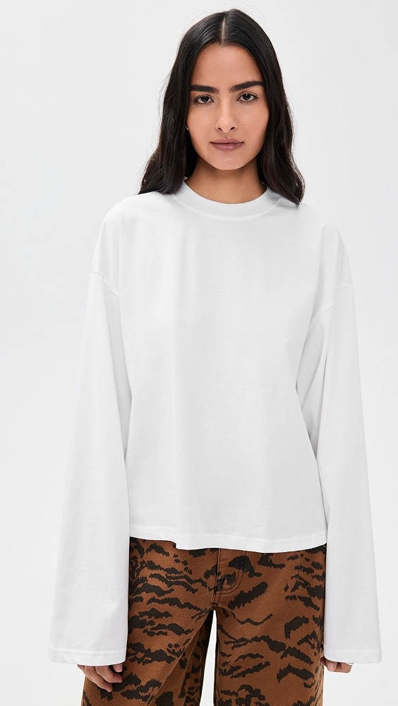 Bloom Long Sleeve Tee - Porcelain