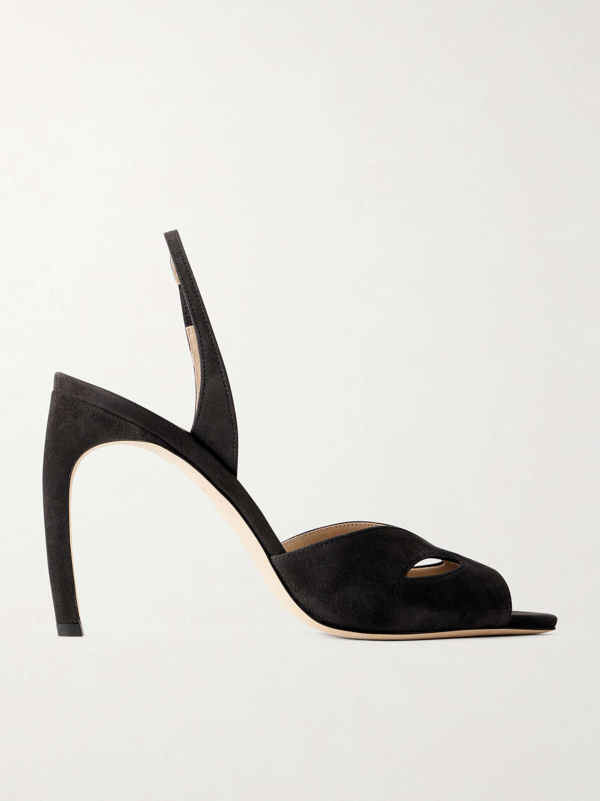 Harlow Mask Suede Sandals
