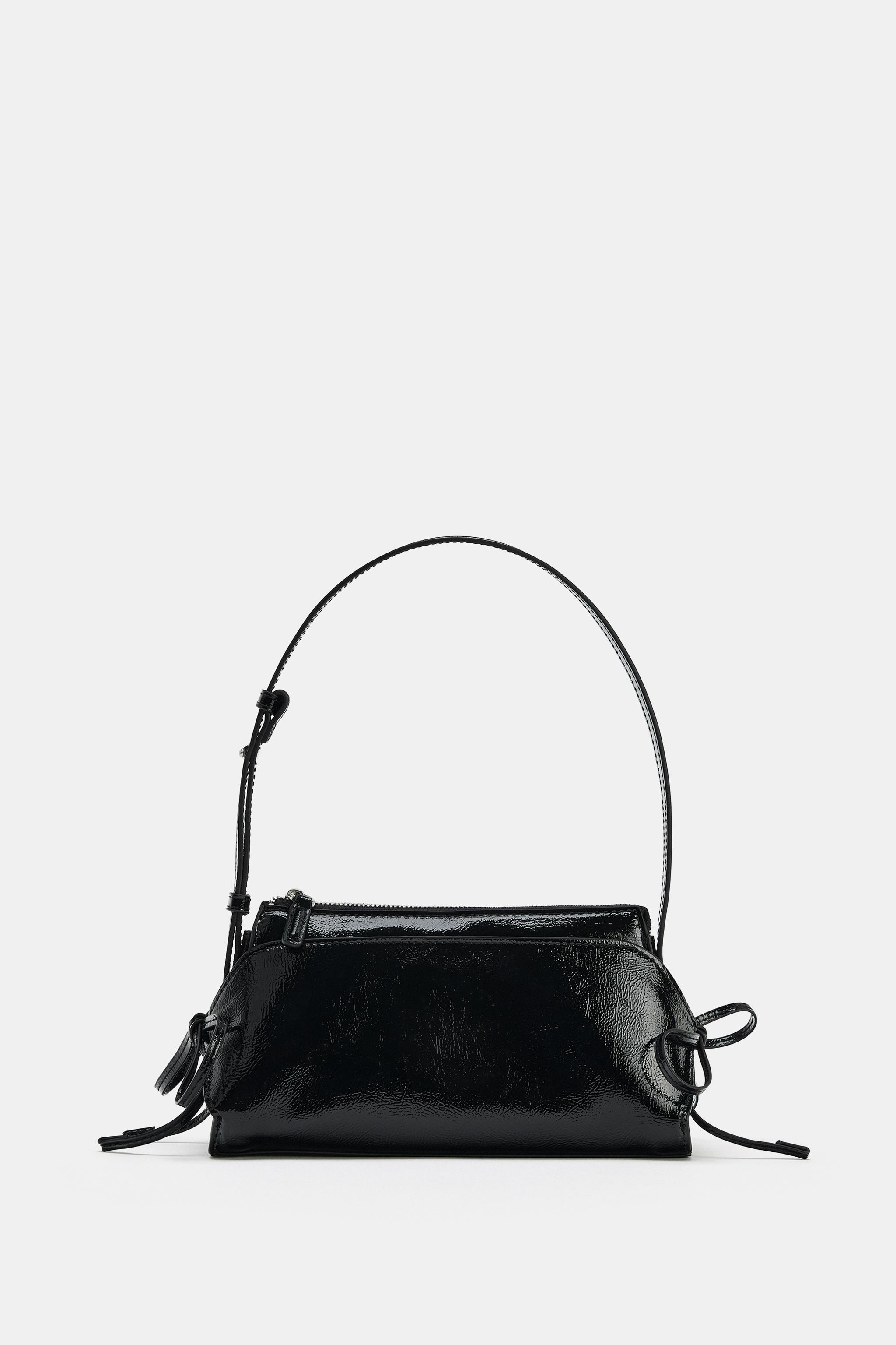Shoulder Bag With Bows - Black - One Size Only