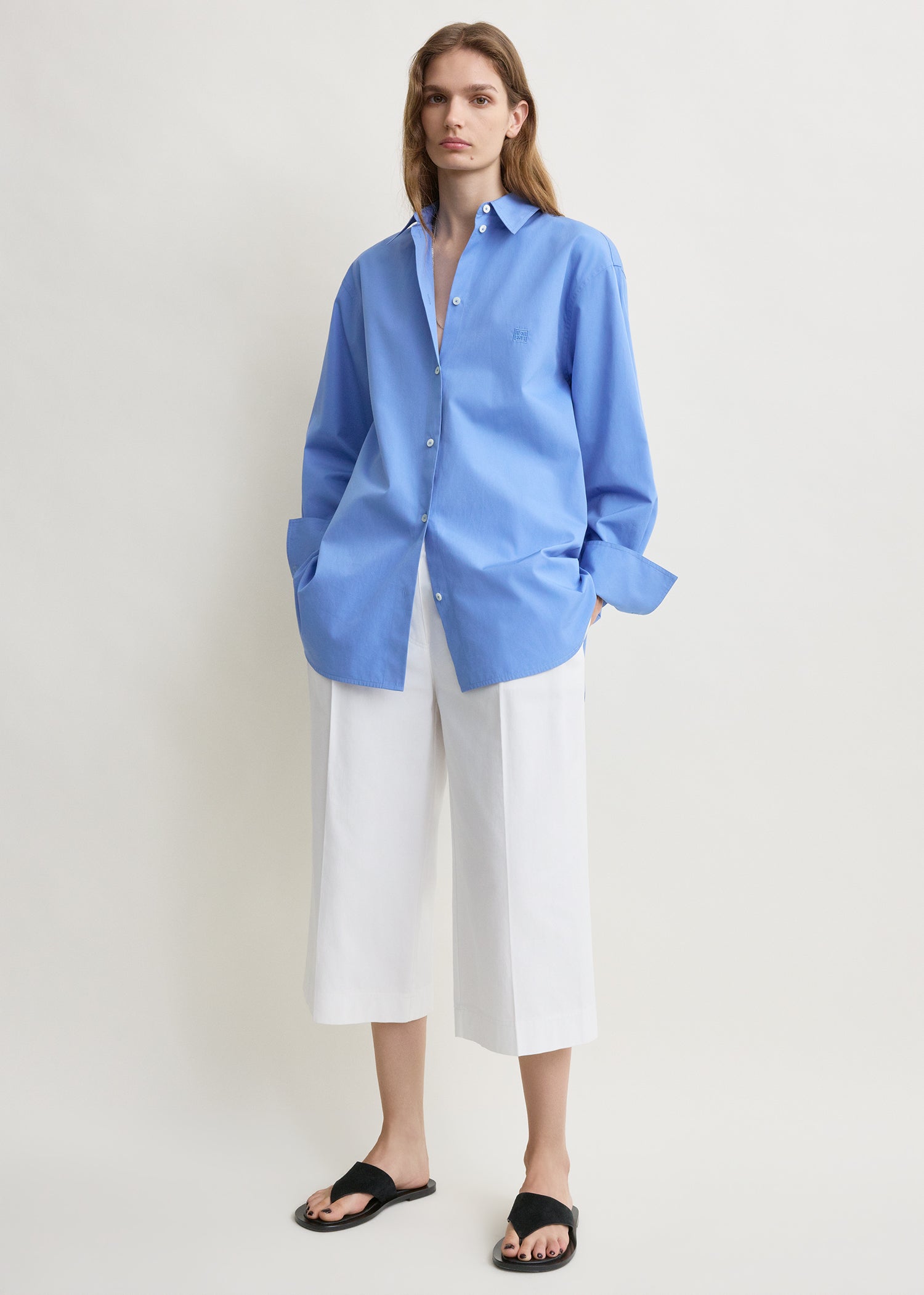 Cotton Summer Shirt Cornflower - 30