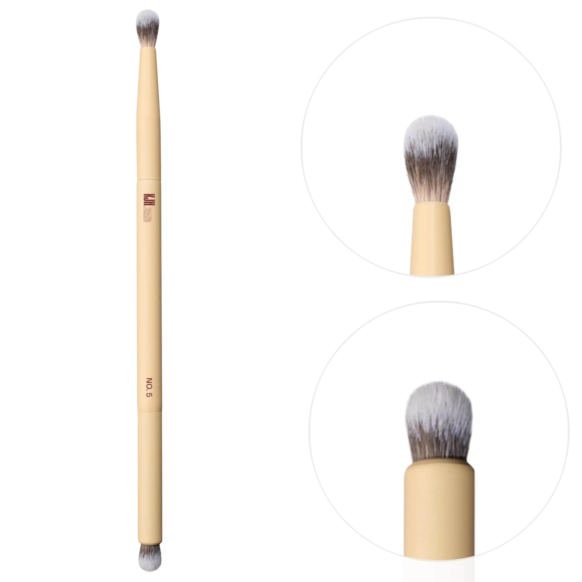 No. 5 Dual-Ended Precision Brush for Lips & Eyes