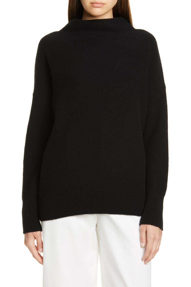 Boiled Cashmere Funnel Neck Pullover