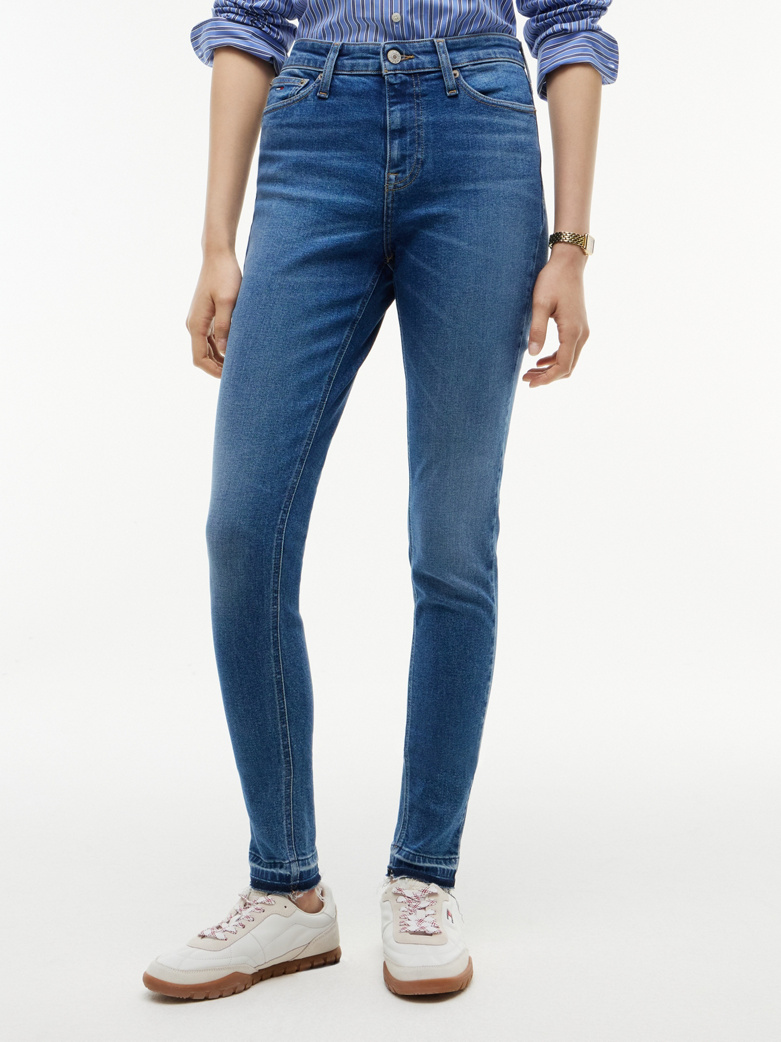 Nora Mid Rise Skinny Whiskered Jeans