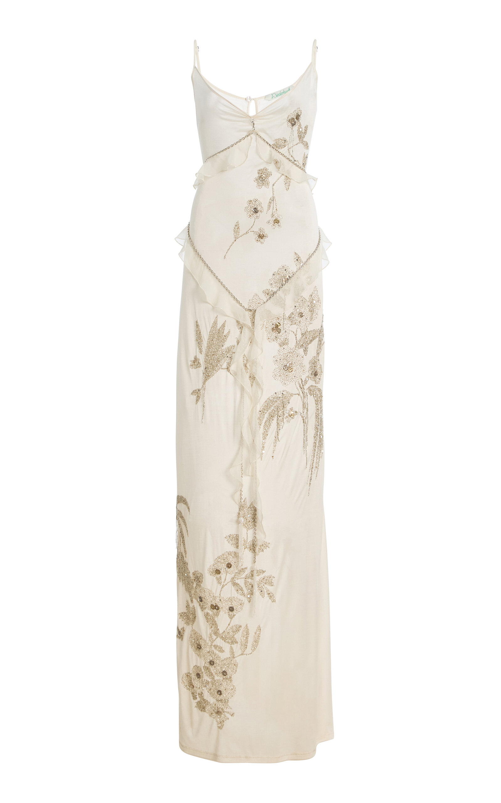 Exclusive Embellished Jersey Maxi Dress