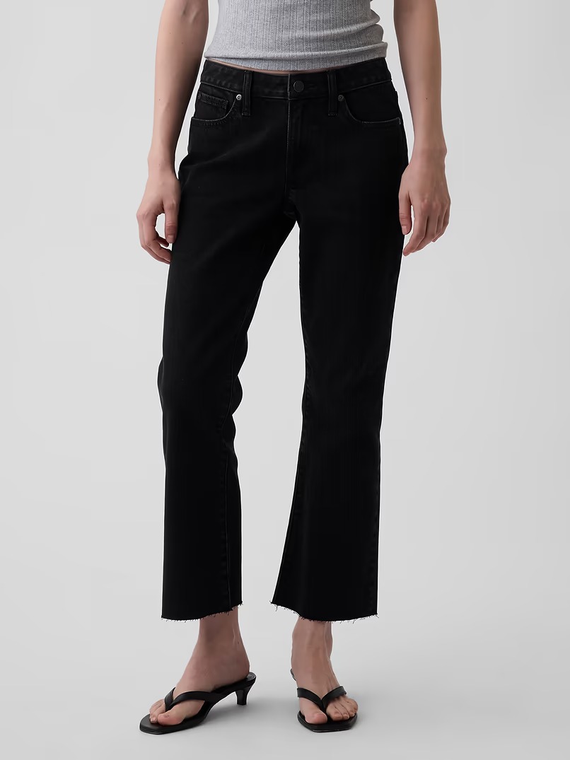 Gap, Low Rise Long & Lean Crop Jeans