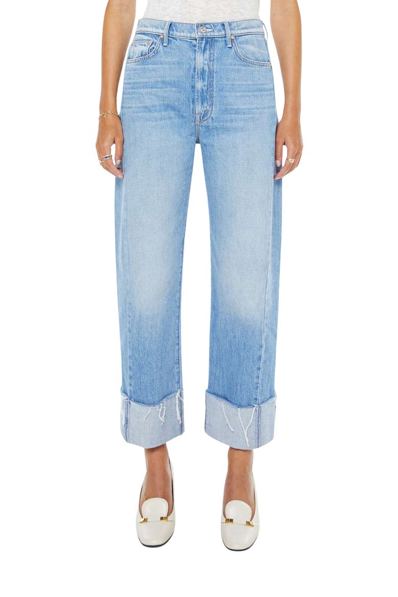 The Half-Pipe Frayed High Waist Ankle Barrel Jeans
