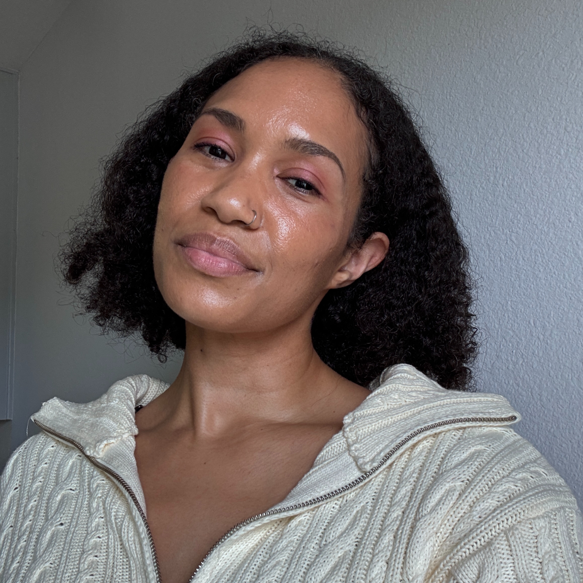 A beauty editor wears Peach & Lily's Rebound Bioglow Zombie Cream