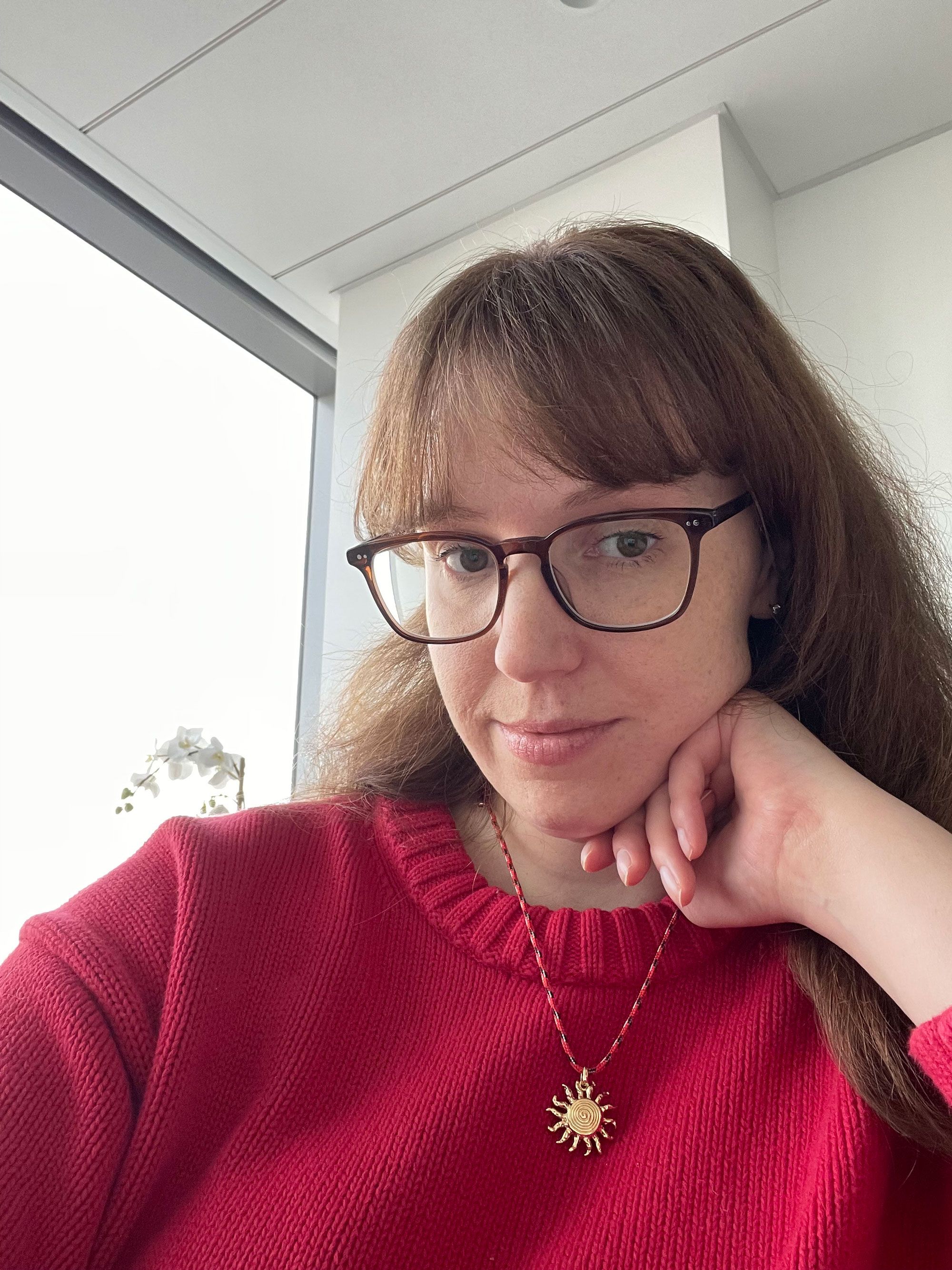 Gap 100% cotton sweater in red