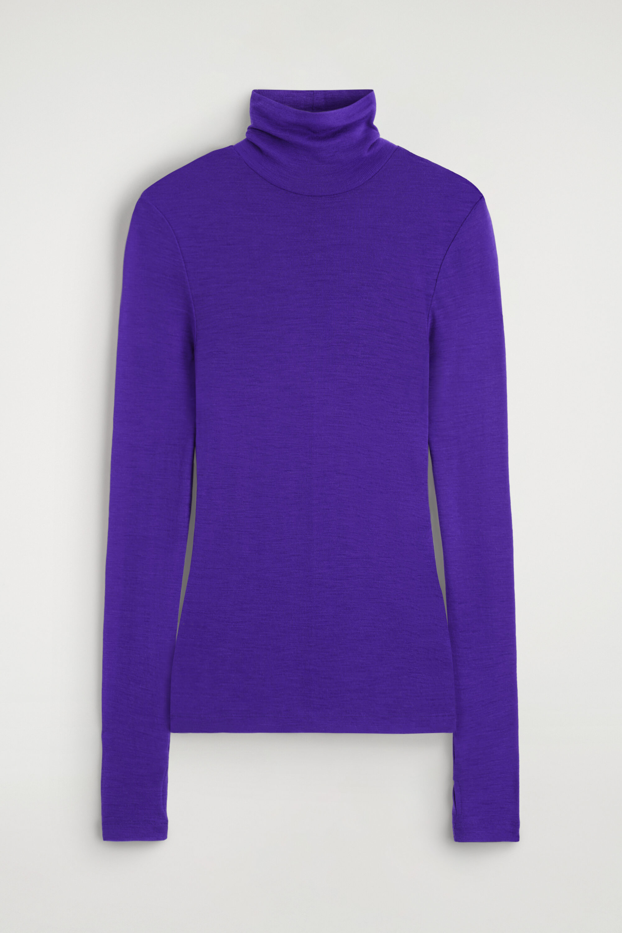 Merino Wool Turtleneck Top