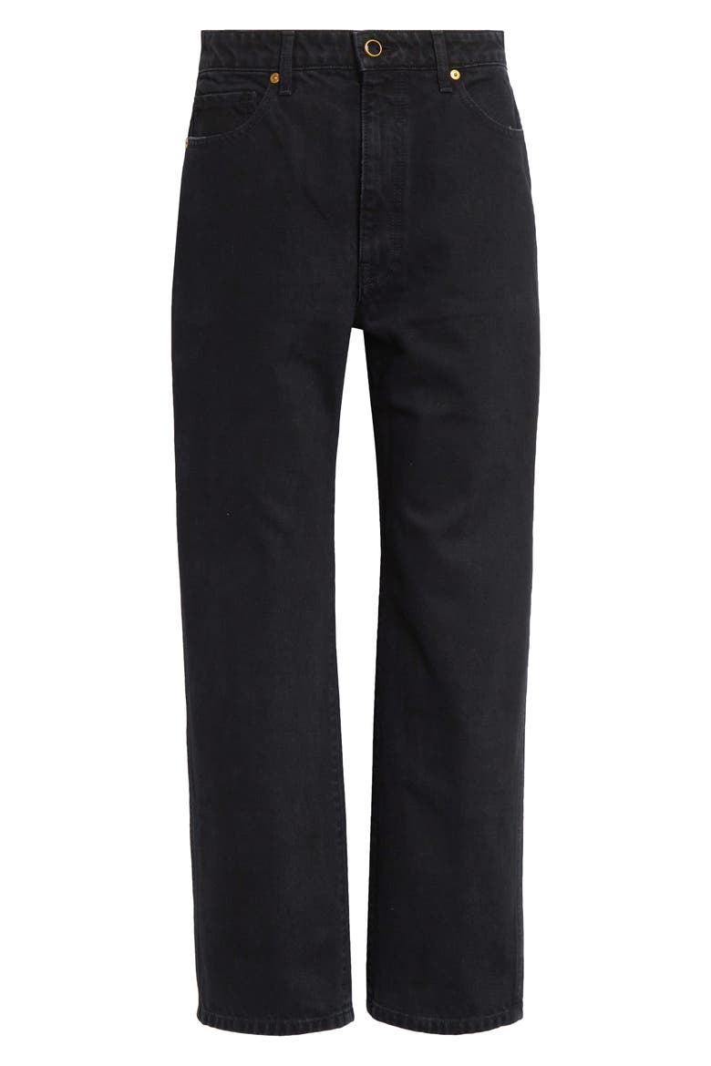 Abigail High Waist Crop Straight Leg Jeans